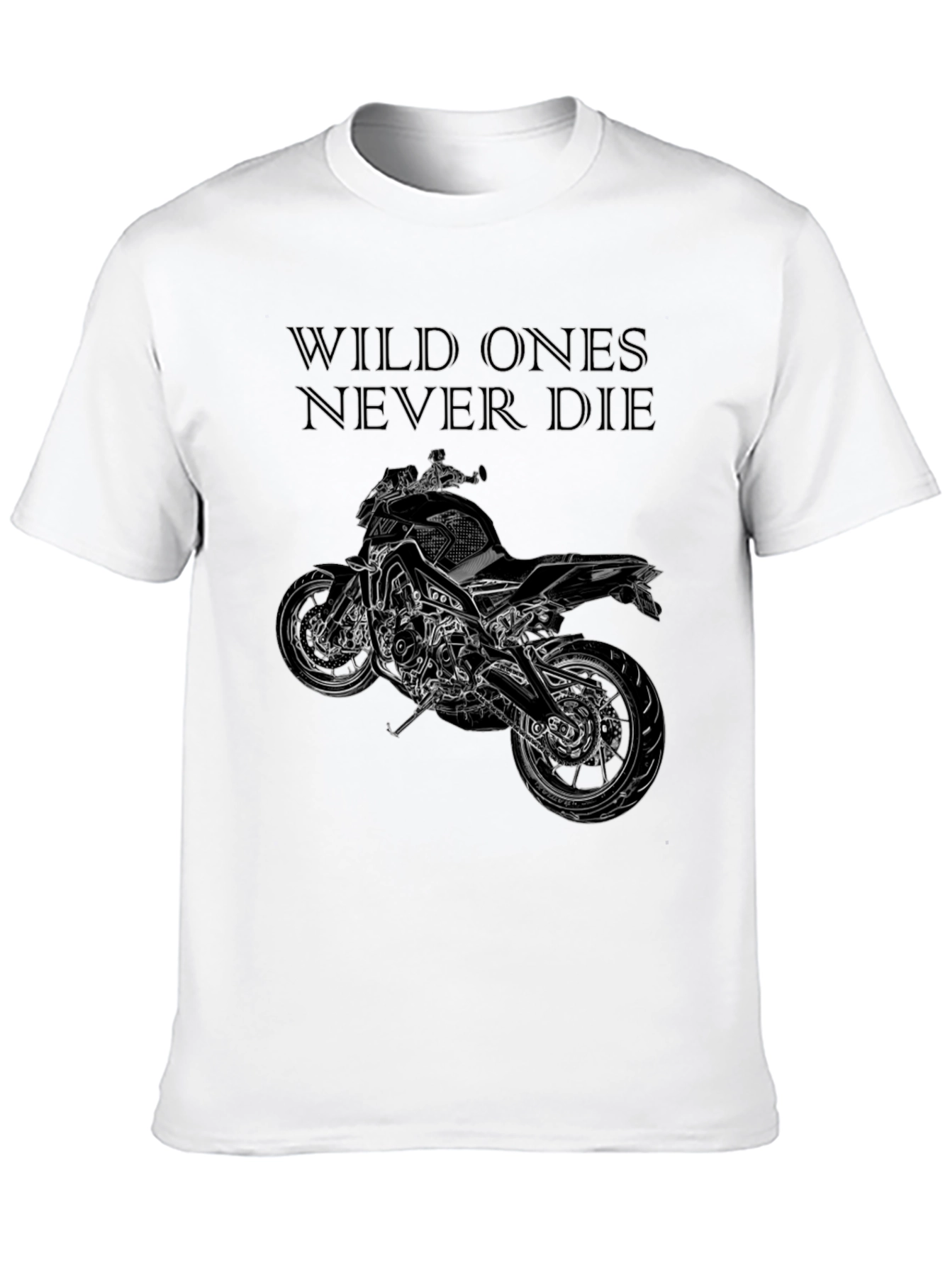 Black Wild Ones Motorcycle Graphic Tee view 10
