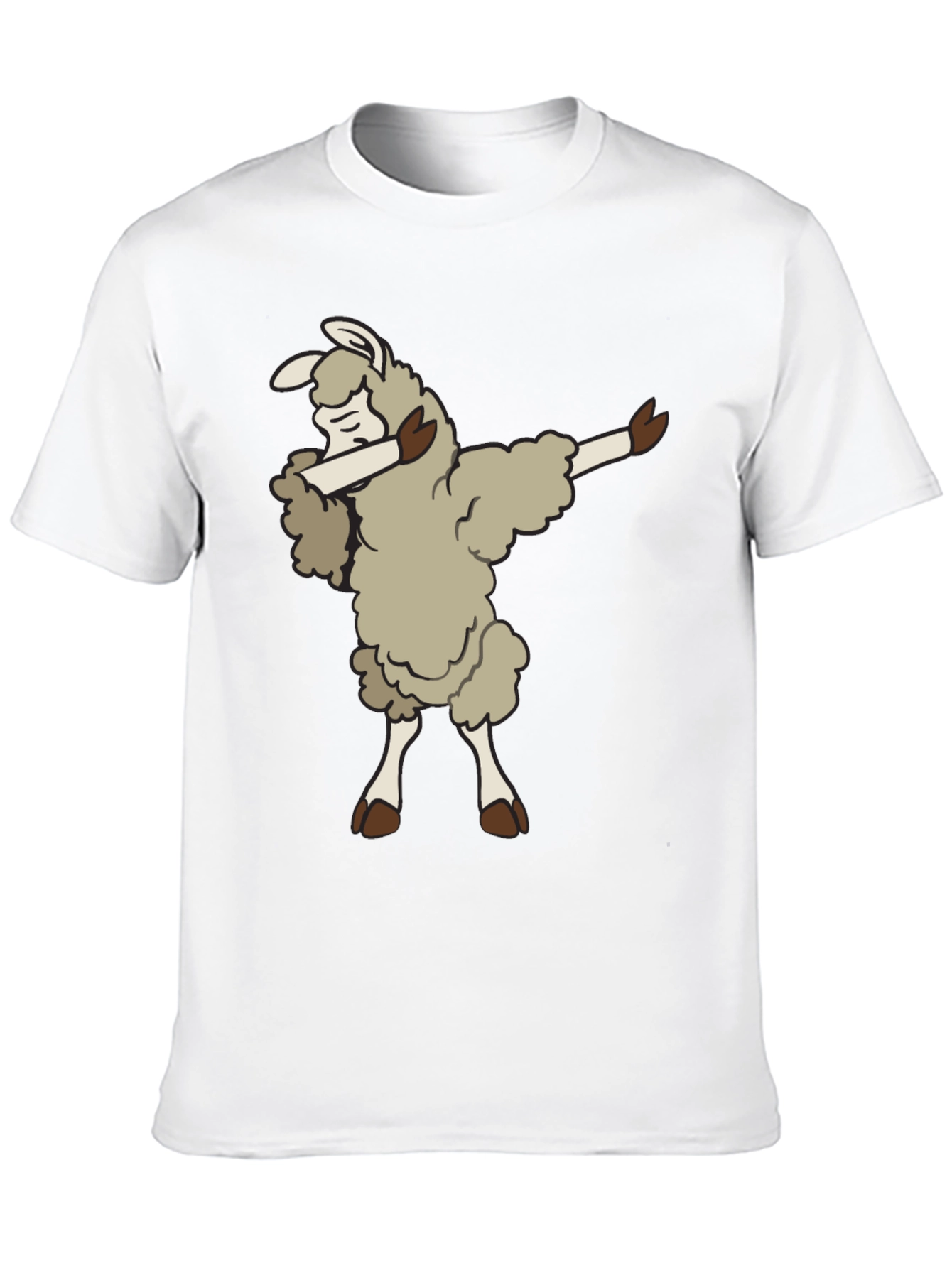 Black Dabbing Llama T-Shirt - Fun & Unique Design view 10