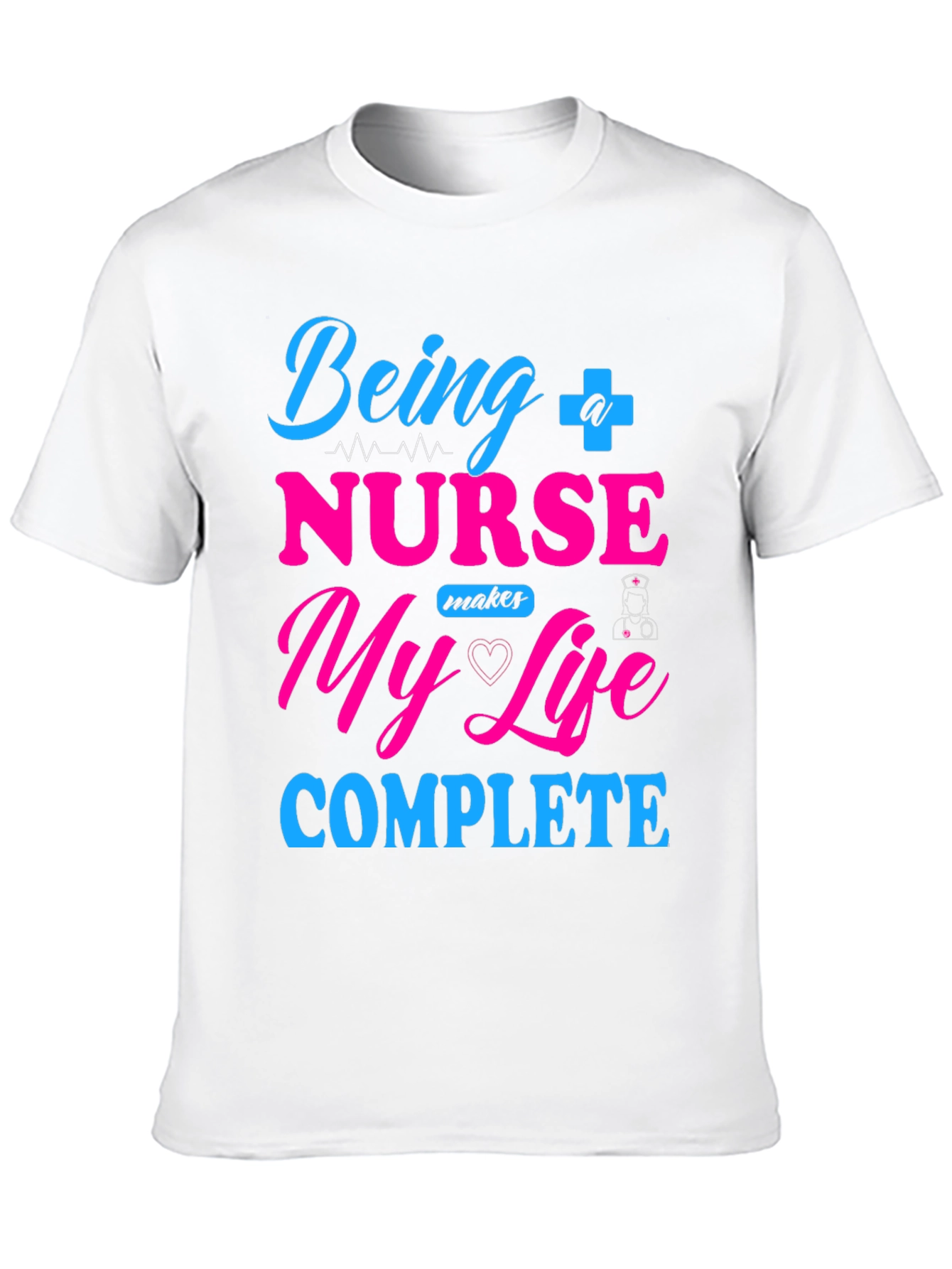 Black Nurse Life T-Shirt - Makes My Life Complete  view 10