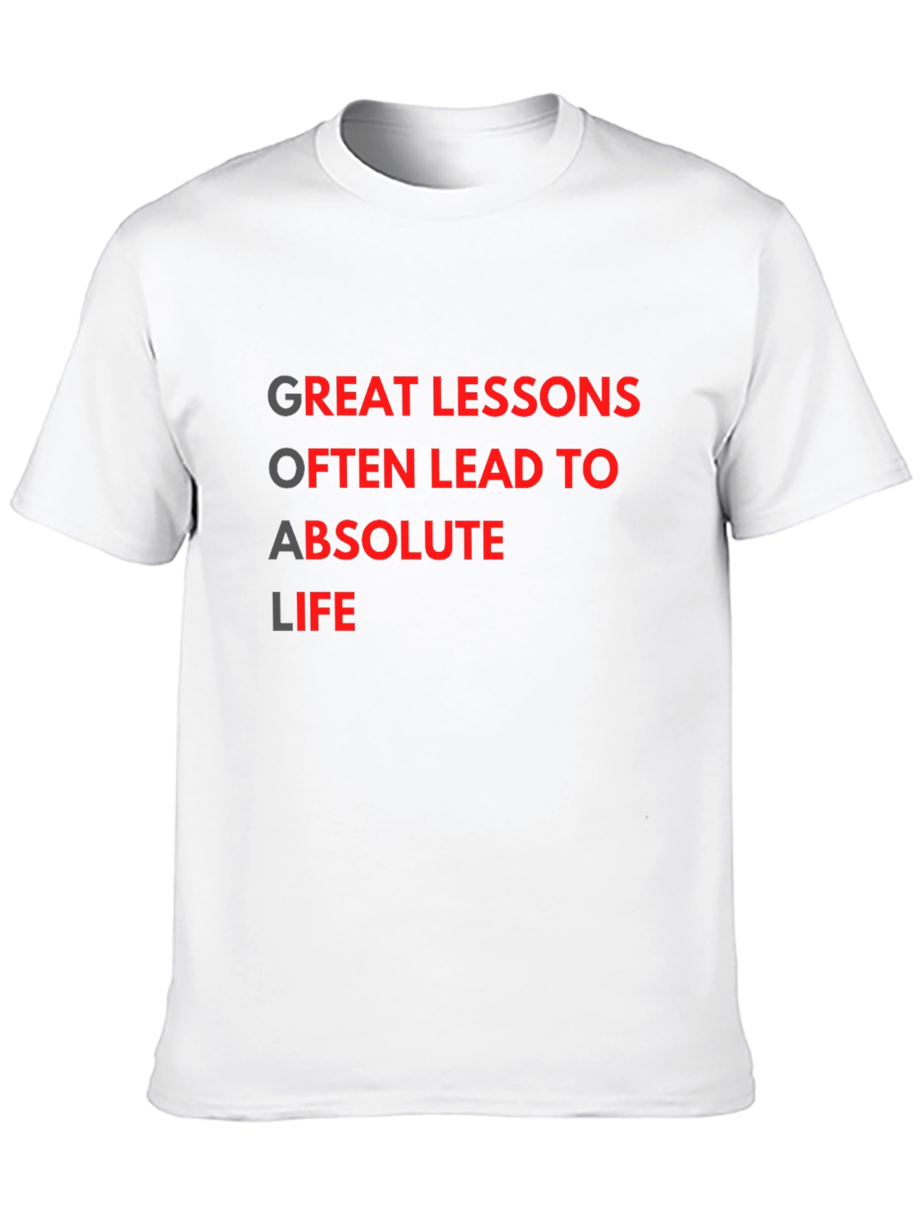 Black Motivational Goal Getter Black T-Shirt view 10