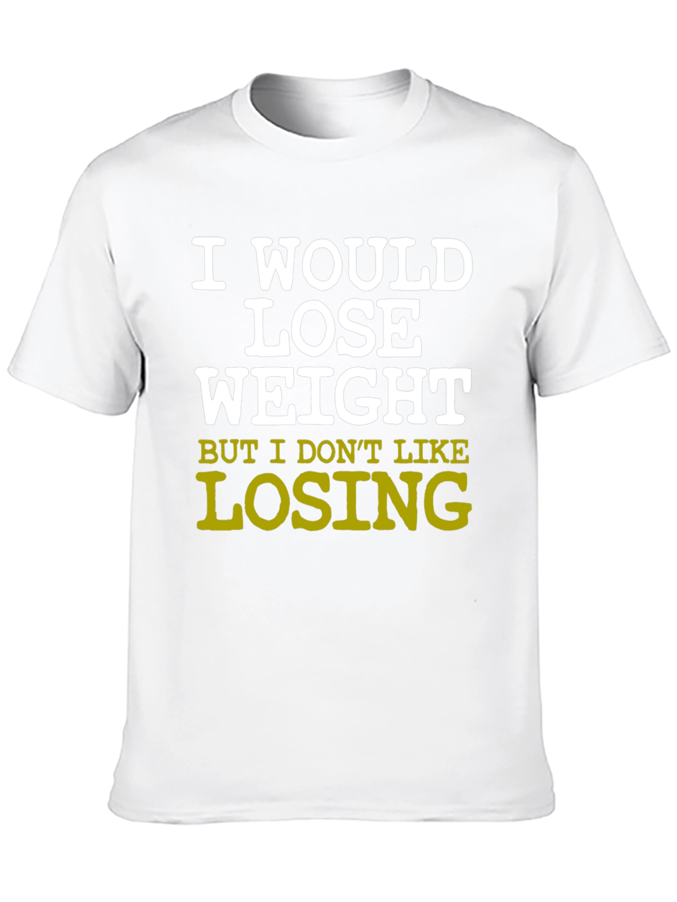 Black Funny Sarcastic Weight Loss T-Shirt view 10