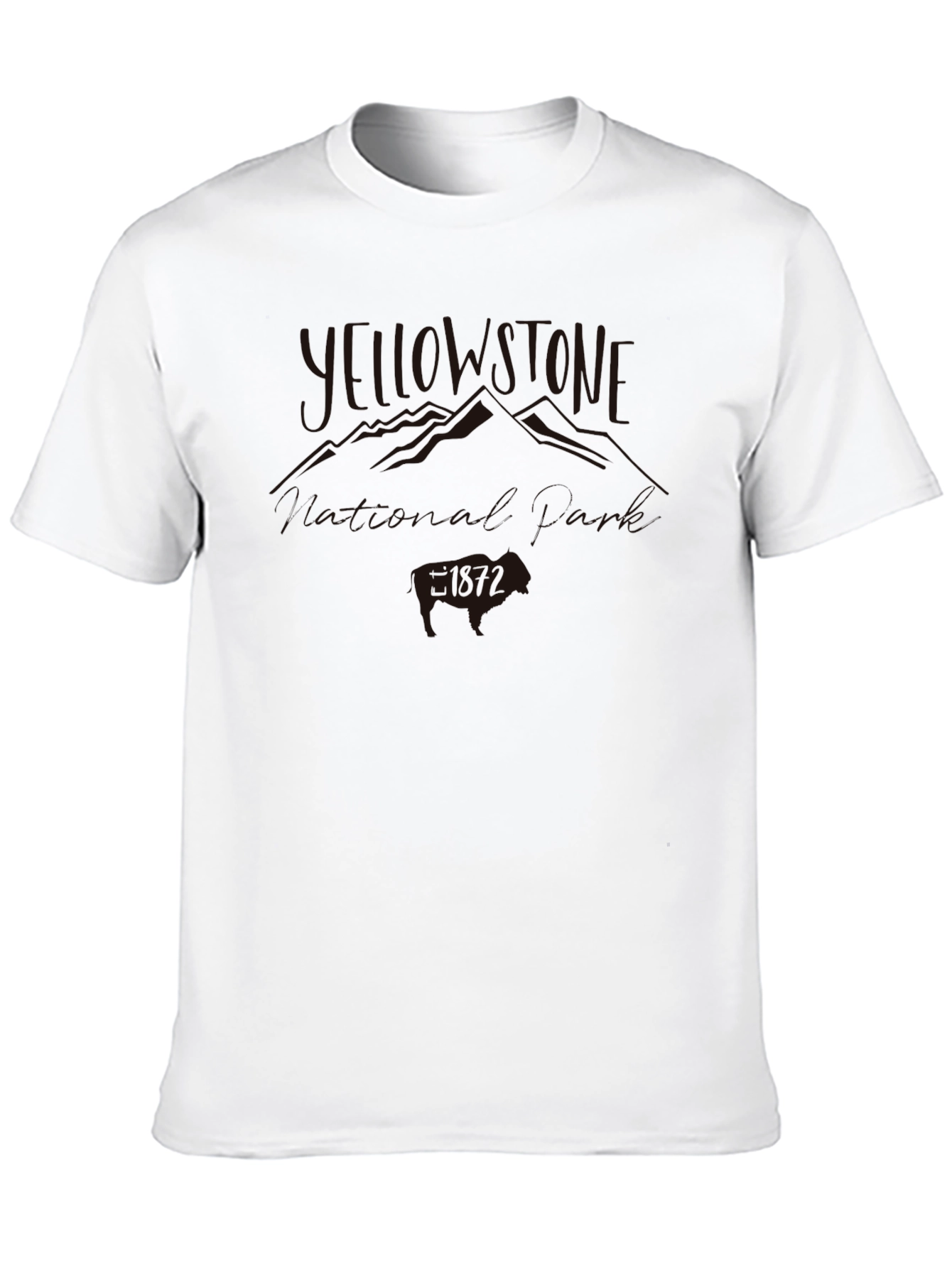 Black Men's Black Graphic T-Shirt view 10