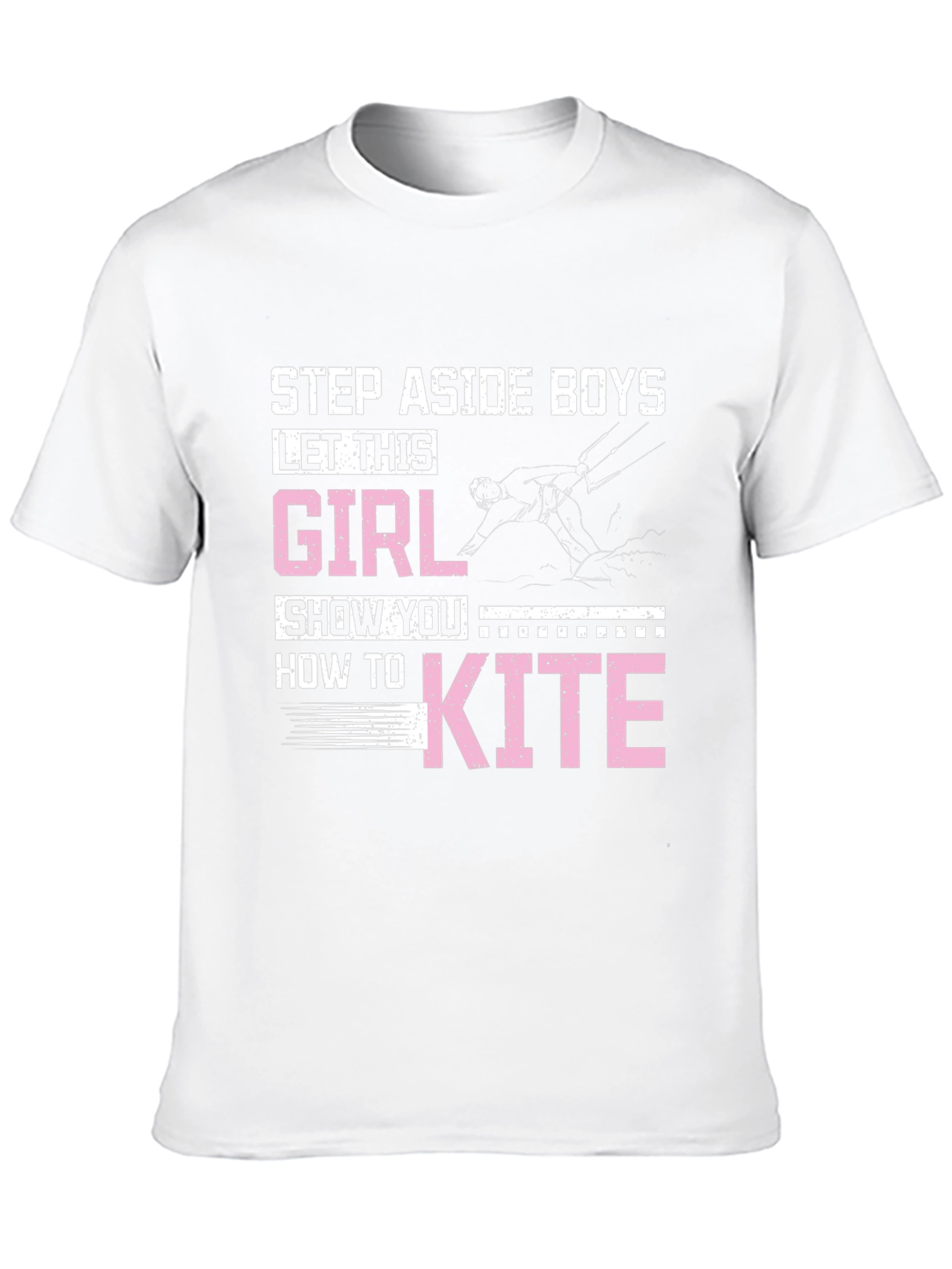 Black Girl Kiteboarding Graphic T-Shirt view 10