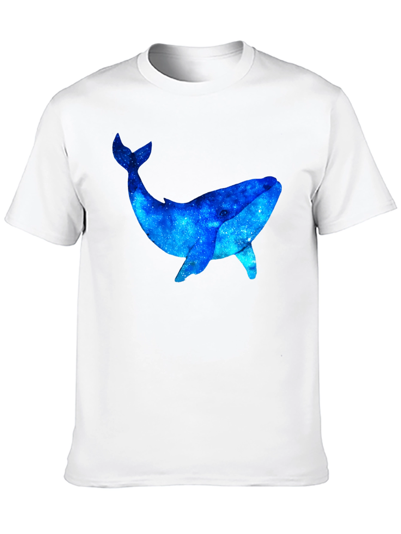 Black Cosmic Whale Graphic Black T-Shirt view 10