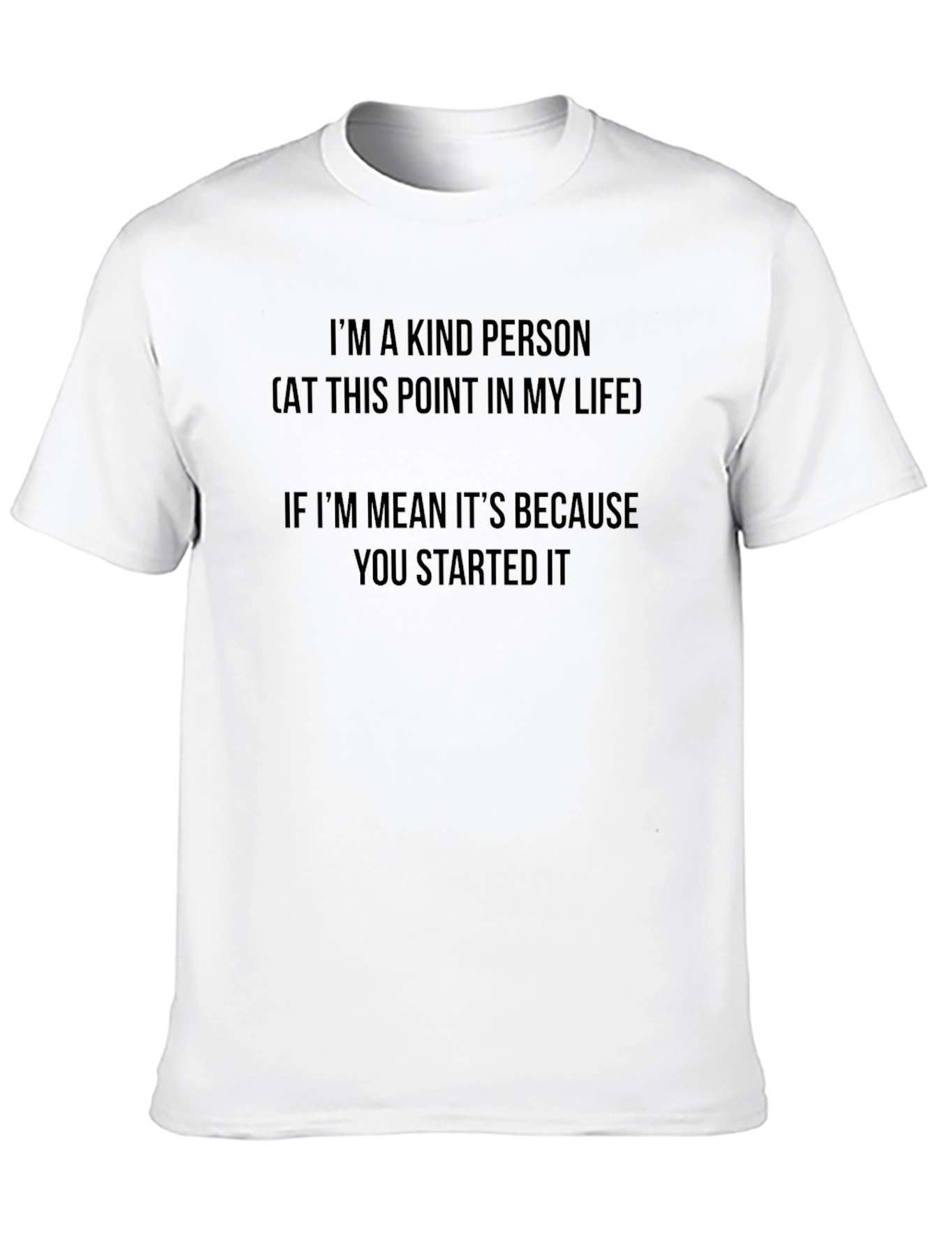 Black Kind Person T-Shirt - Funny Sarcastic Graphic Tee view 10