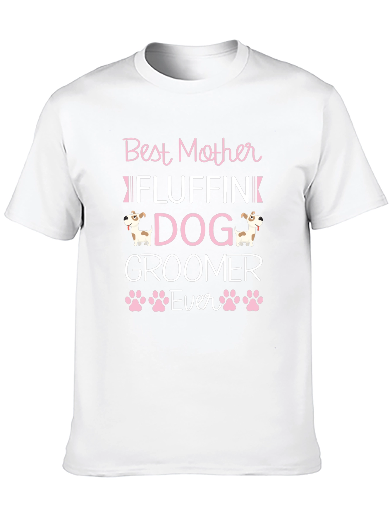 Black Best Mother Fluffin Dog Groomer Ever T-Shirt view 10
