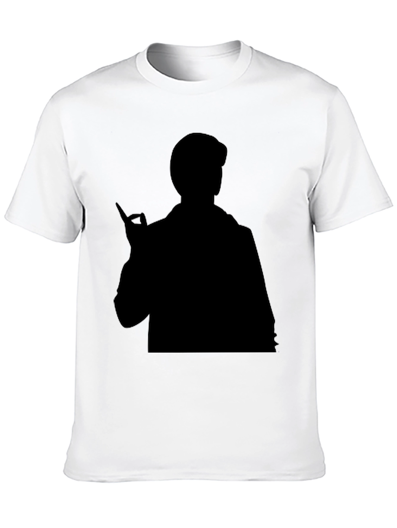 Black Silhouette Graphic Tee - Men's Black T-Shirt view 10