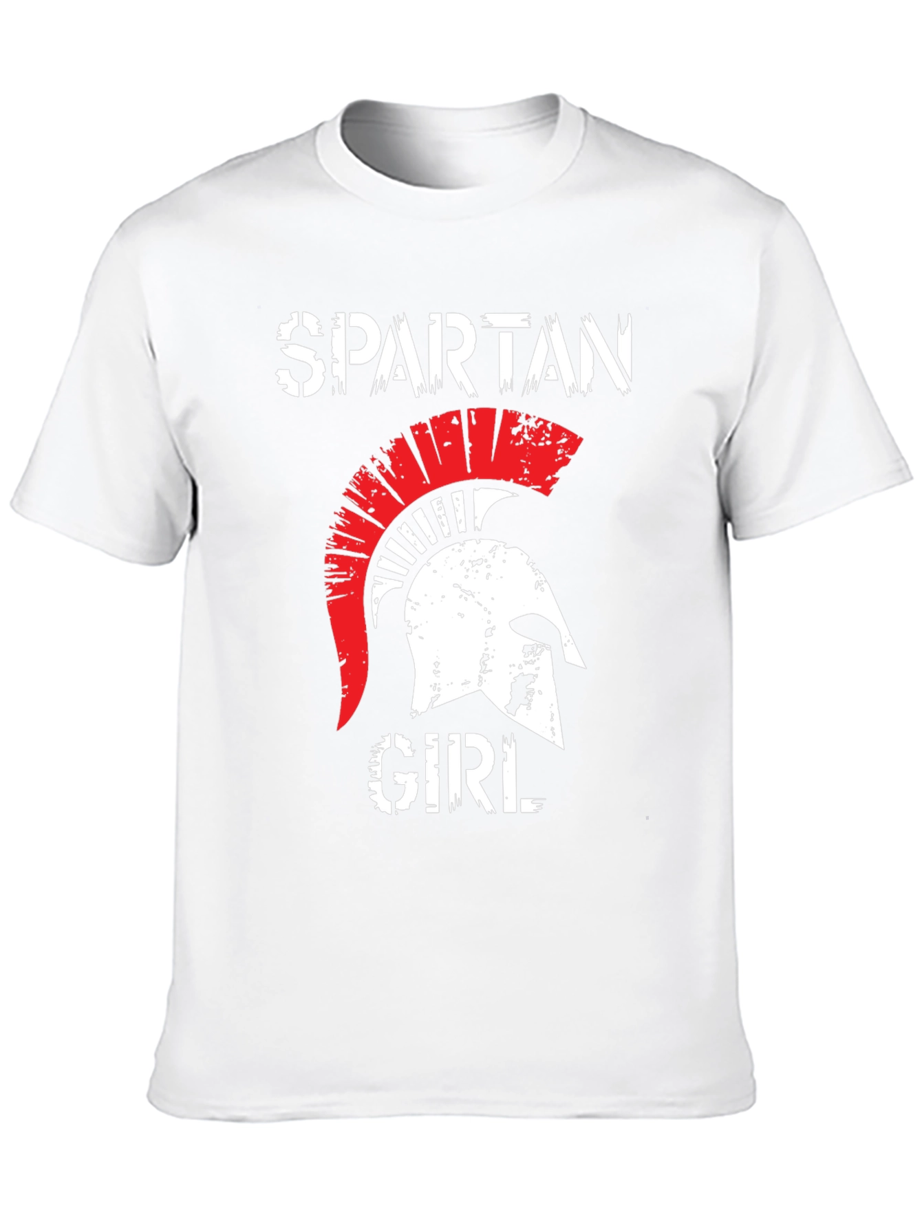 Black Spartan Girl Graphic T-Shirt view 10