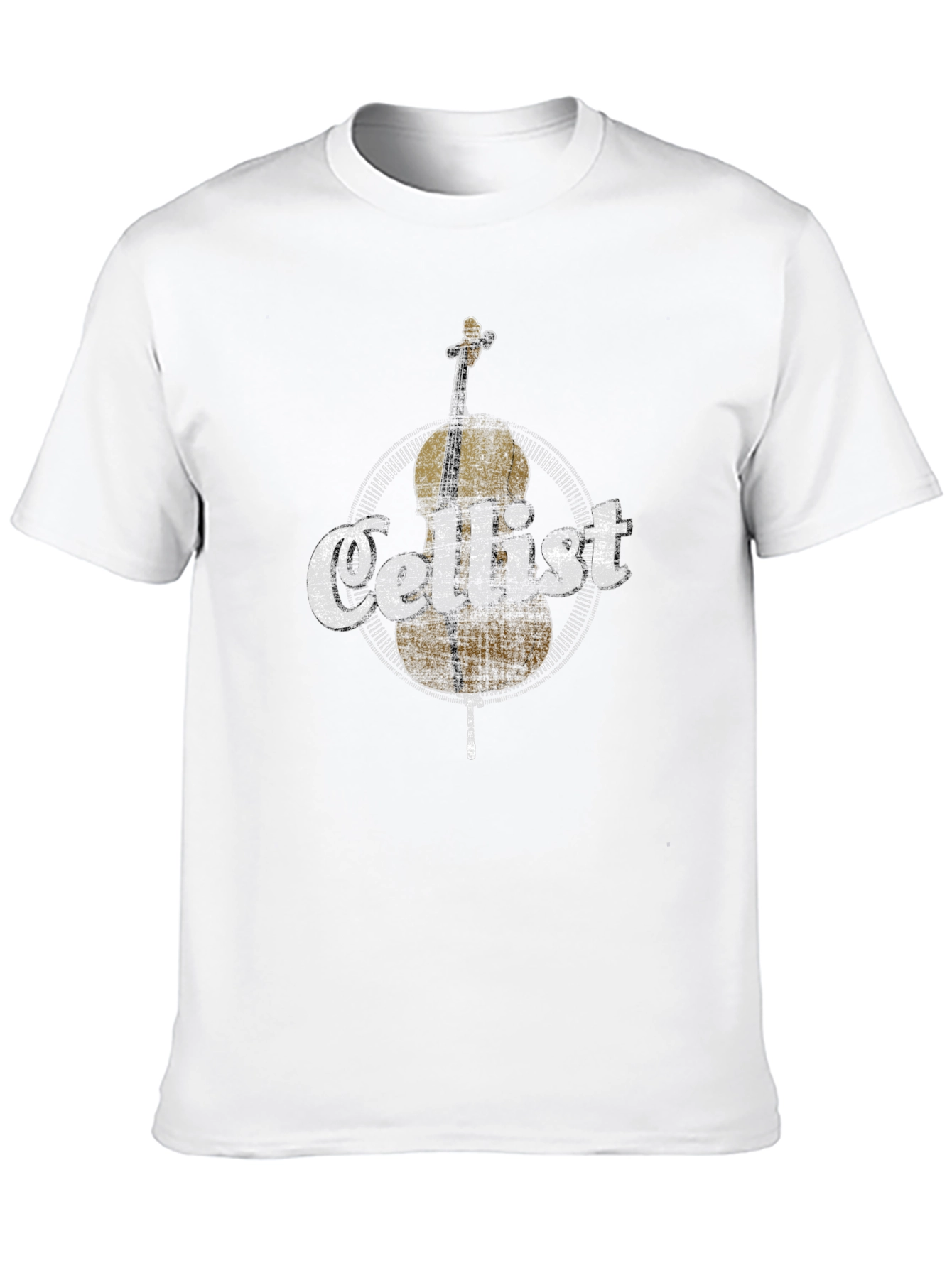 Black Cellist Music Lover Graphic T-Shirt view 10