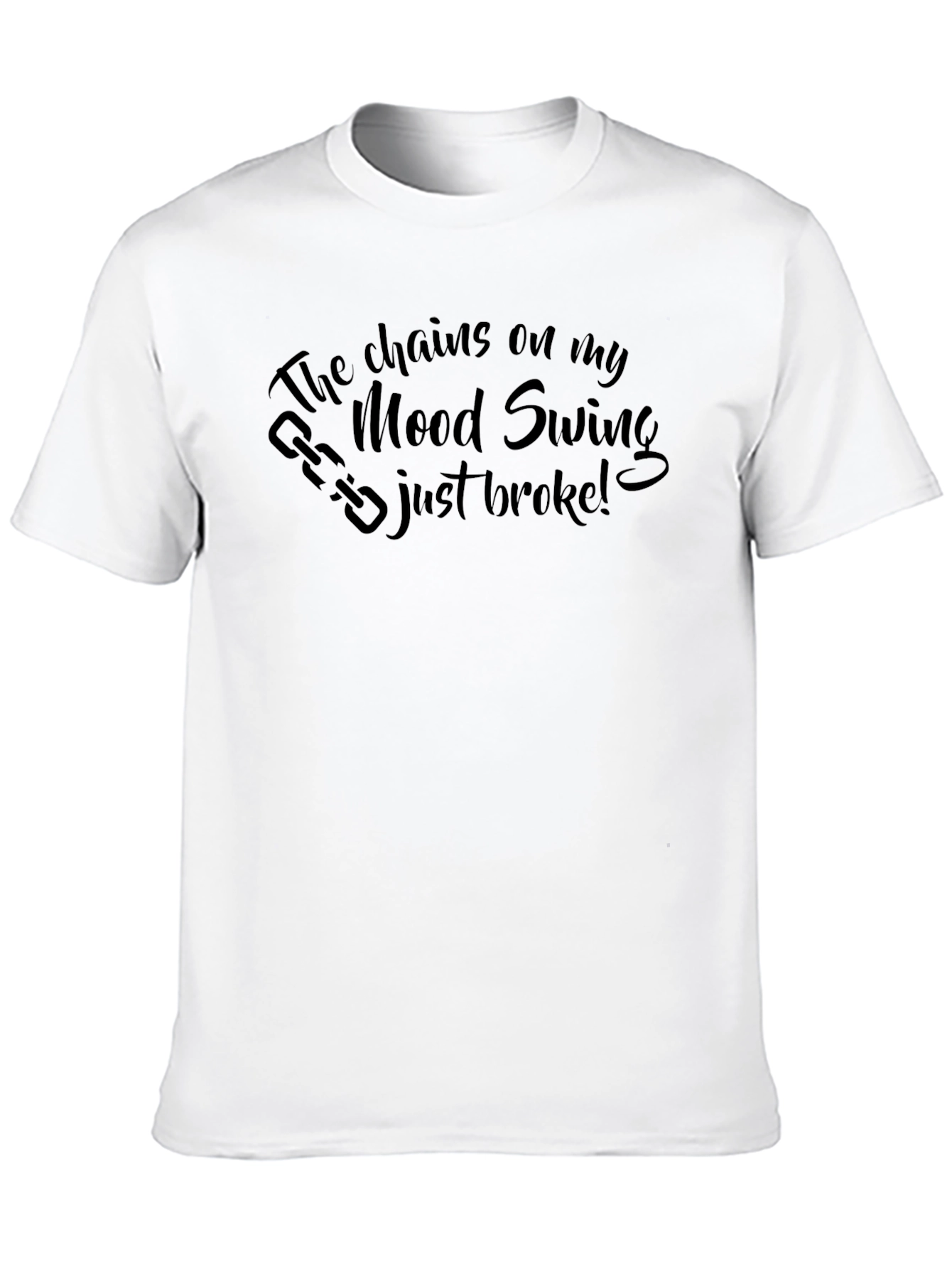 Black Mood Swing T-Shirt - Funny Graphic Tee view 10