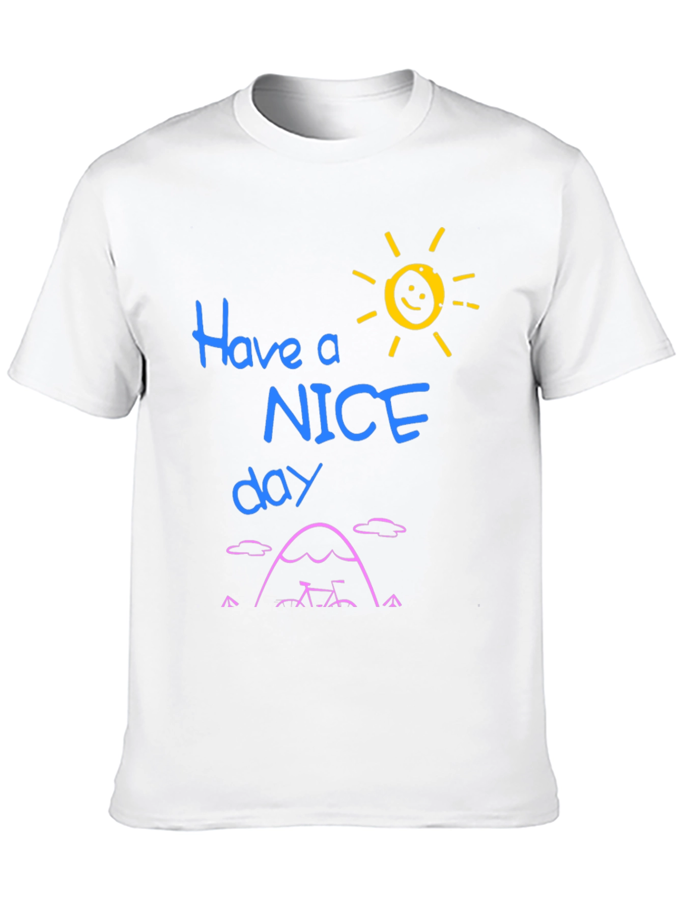 Black Have a Nice Day Graphic Tee - Black view 10