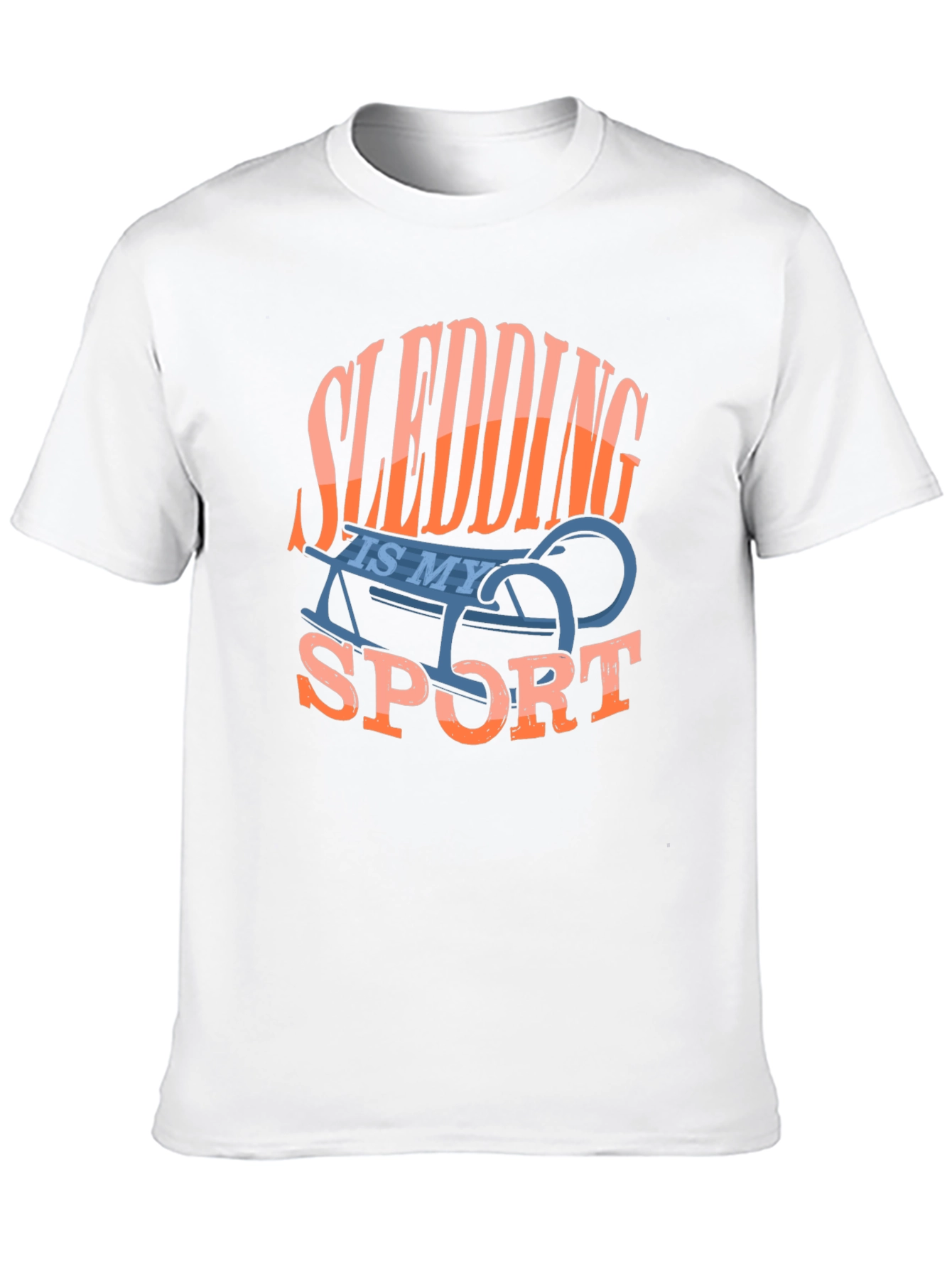 Black Sledding Is My Sport Graphic Tee view 10