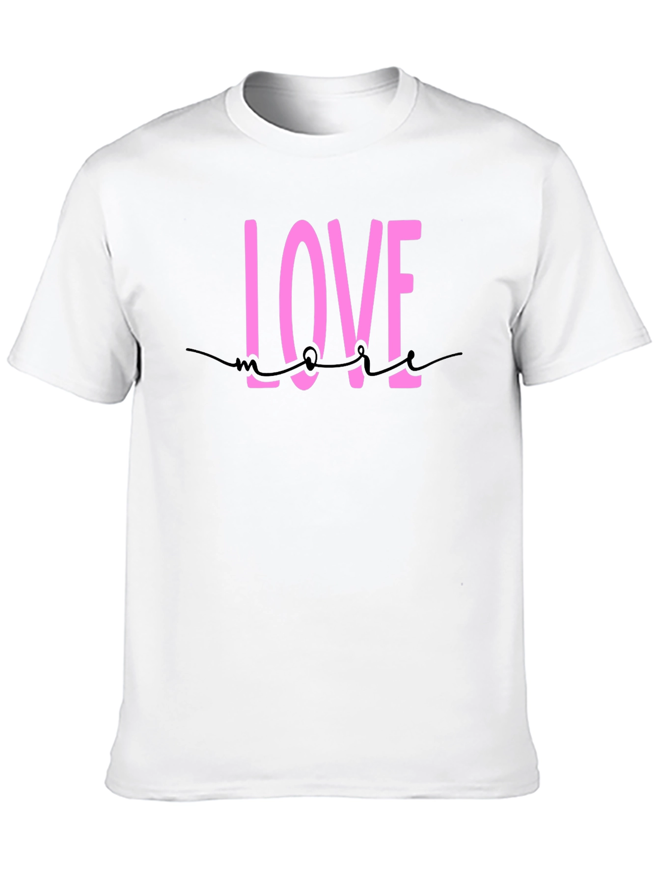 Black Love More Black Cotton Graphic Tee view 10