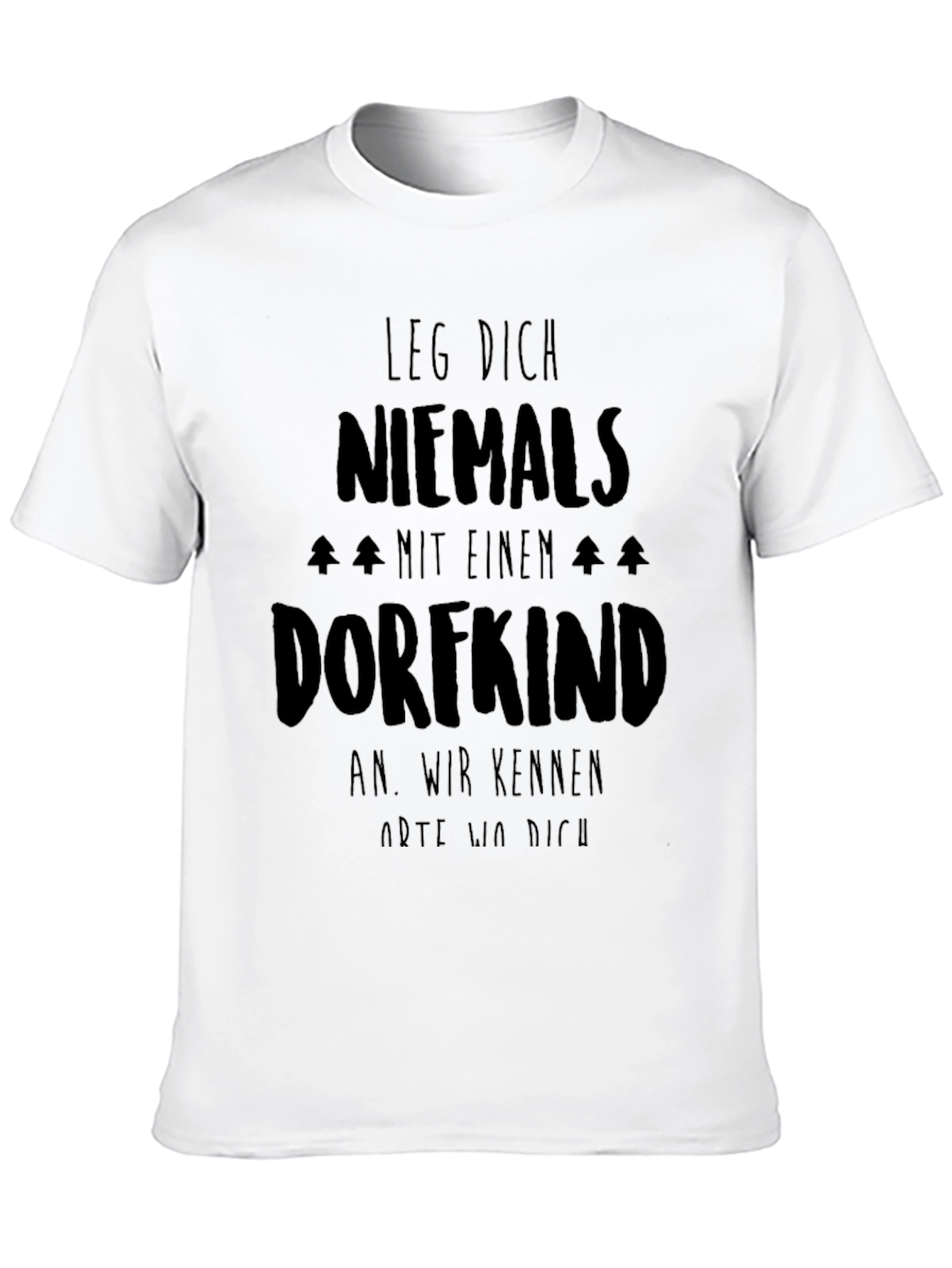 Black Leg Dich Niemals Dorfkind T-Shirt view 10
