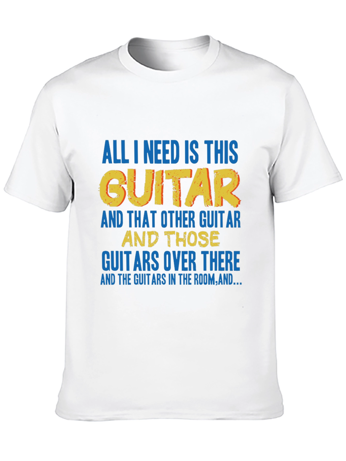Black Guitar Lover T-Shirt view 10