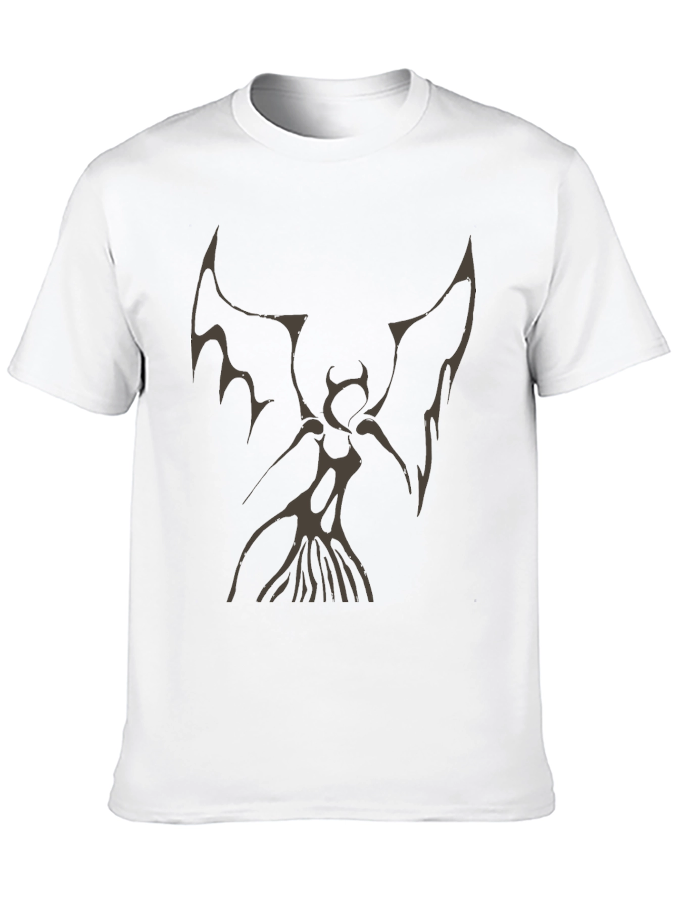 Black Dark Angel Graphic Print Tee view 10