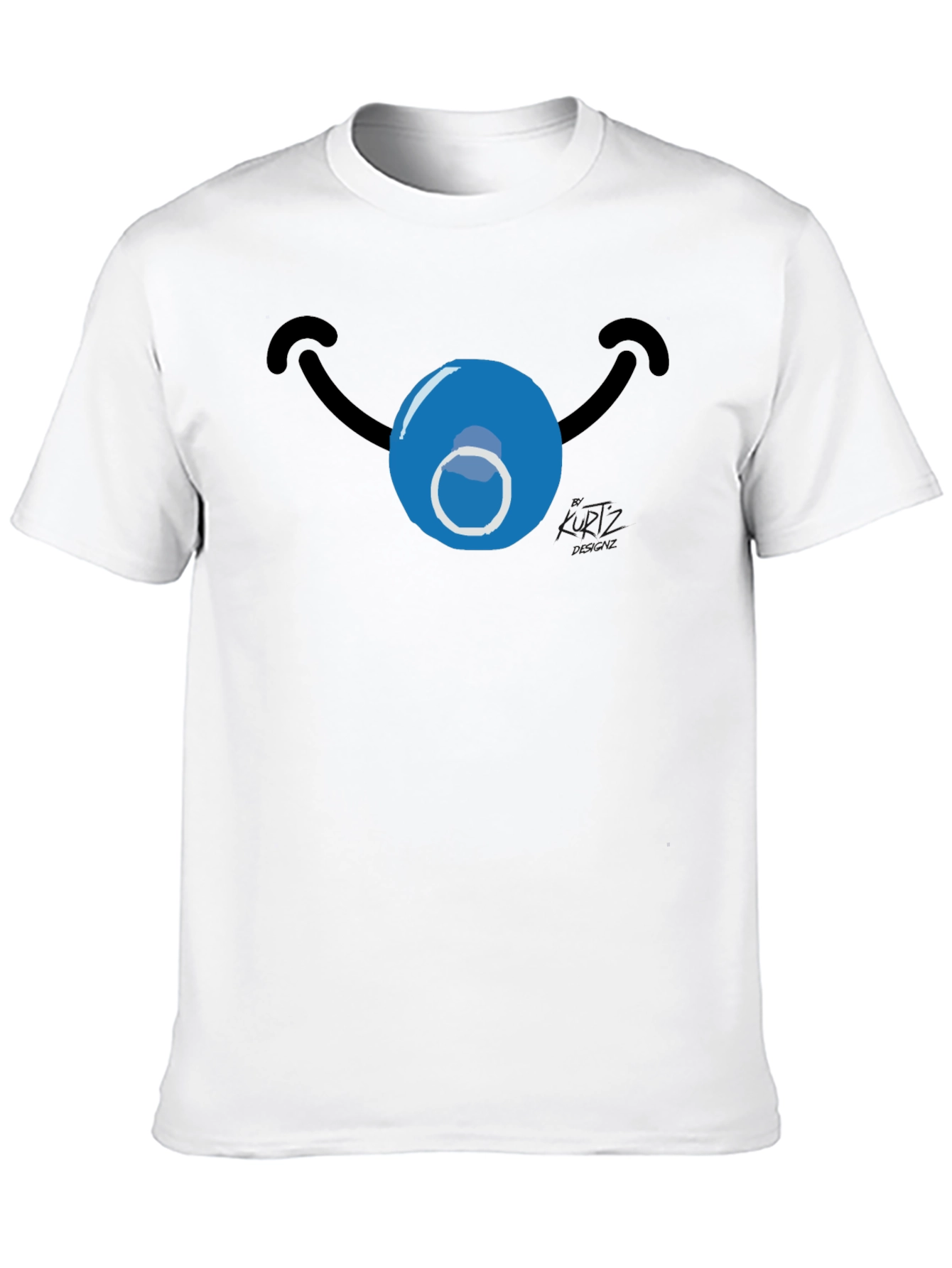 Black Funny Clown Face T-Shirt - Novelty Graphic Tee view 10