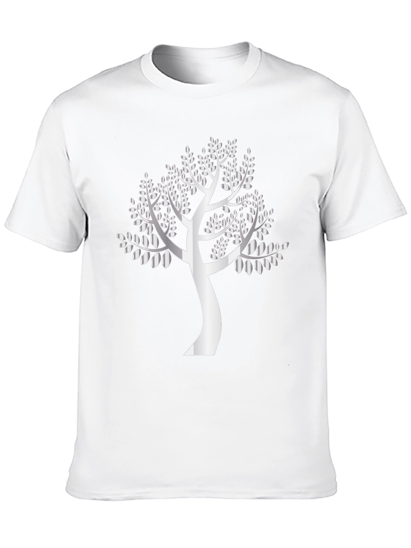 Black Silver Tree Graphic Black T-Shirt view 10