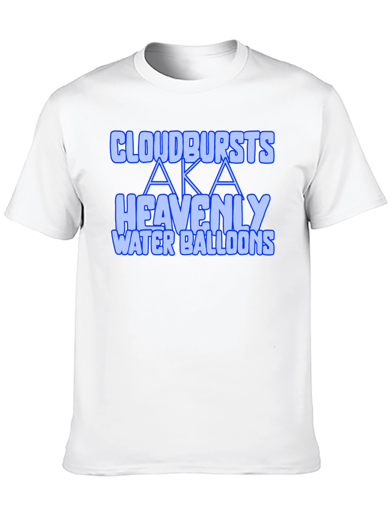 Black Cloudbursts AKA Heavenly Water Balloons Graphic Tee view 10