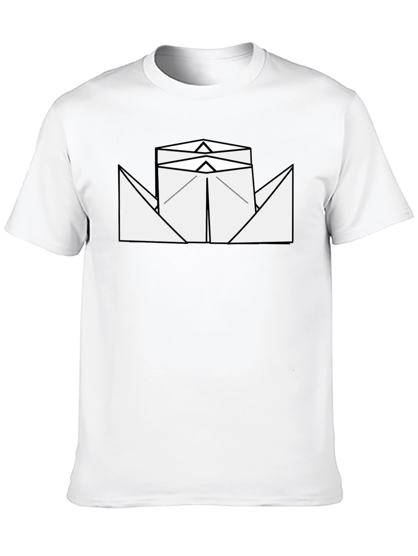 Black Paper Boat Graphic Tee - Black view 10