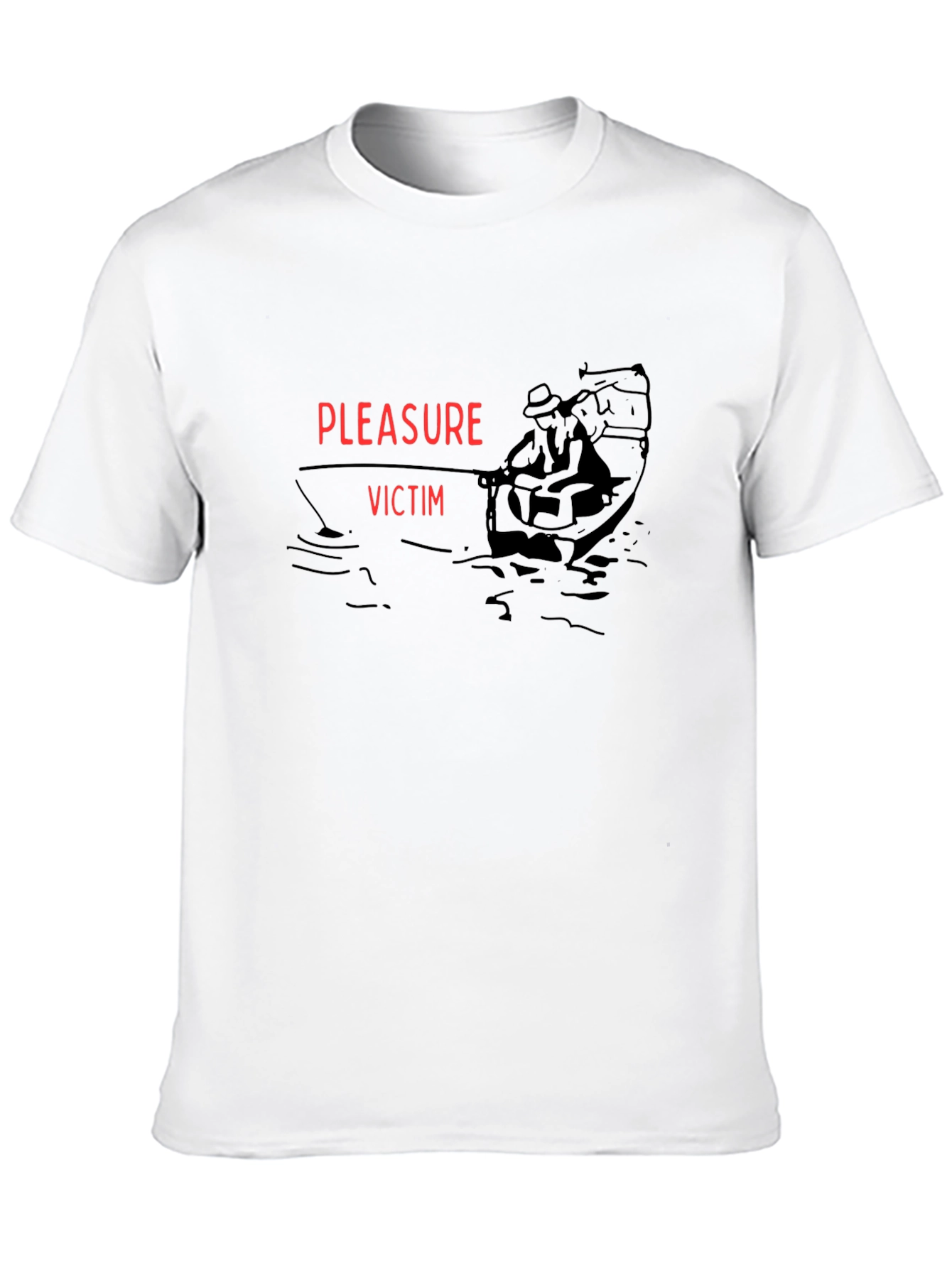 Black Pleasure Victim Graphic Tee - Black Cotton T-Shirt view 10
