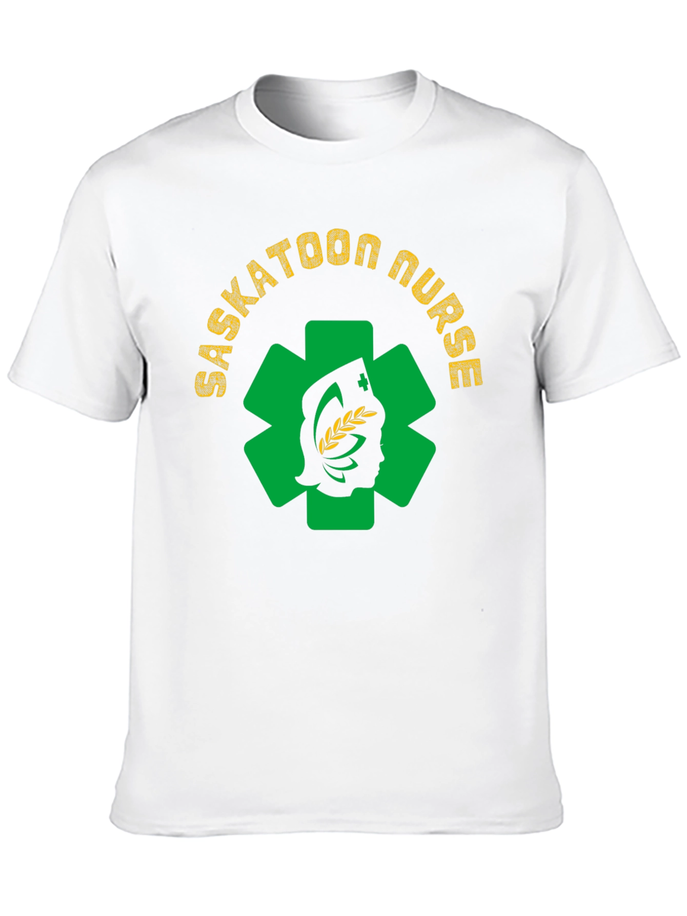 Saskatoon Nurse Graphic Tee - Black Cotton T-Shirt - 10