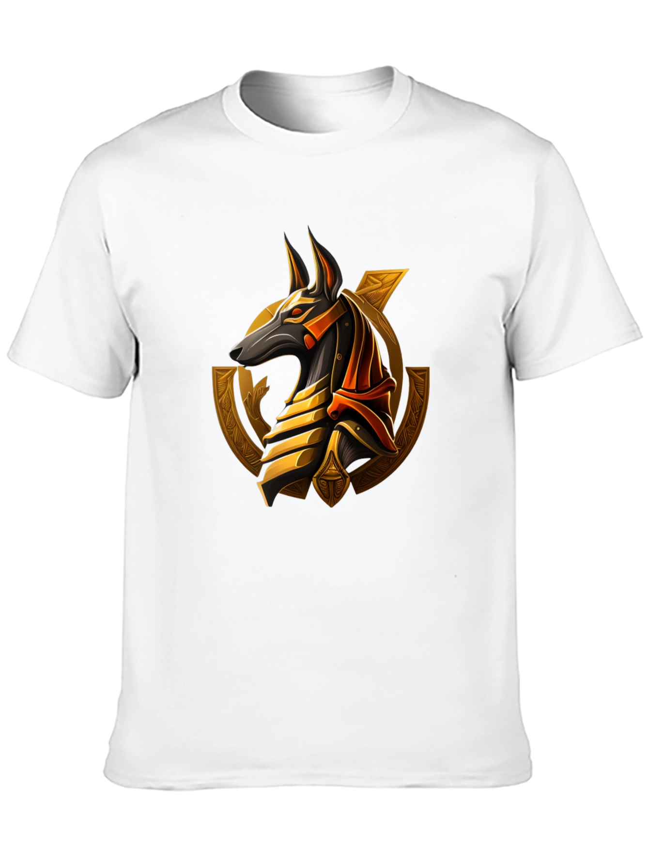 Black Anubis Graphic Black T-Shirt view 10