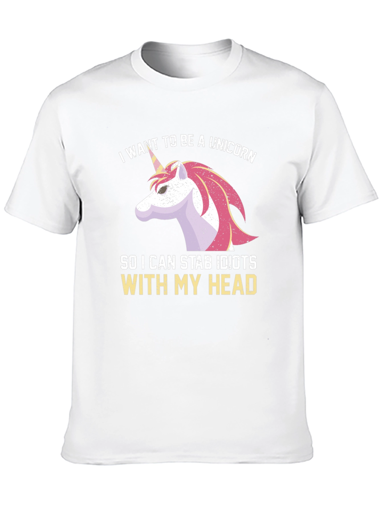 Black Unicorn Stab Idiots T-Shirt Funny Humor view 10