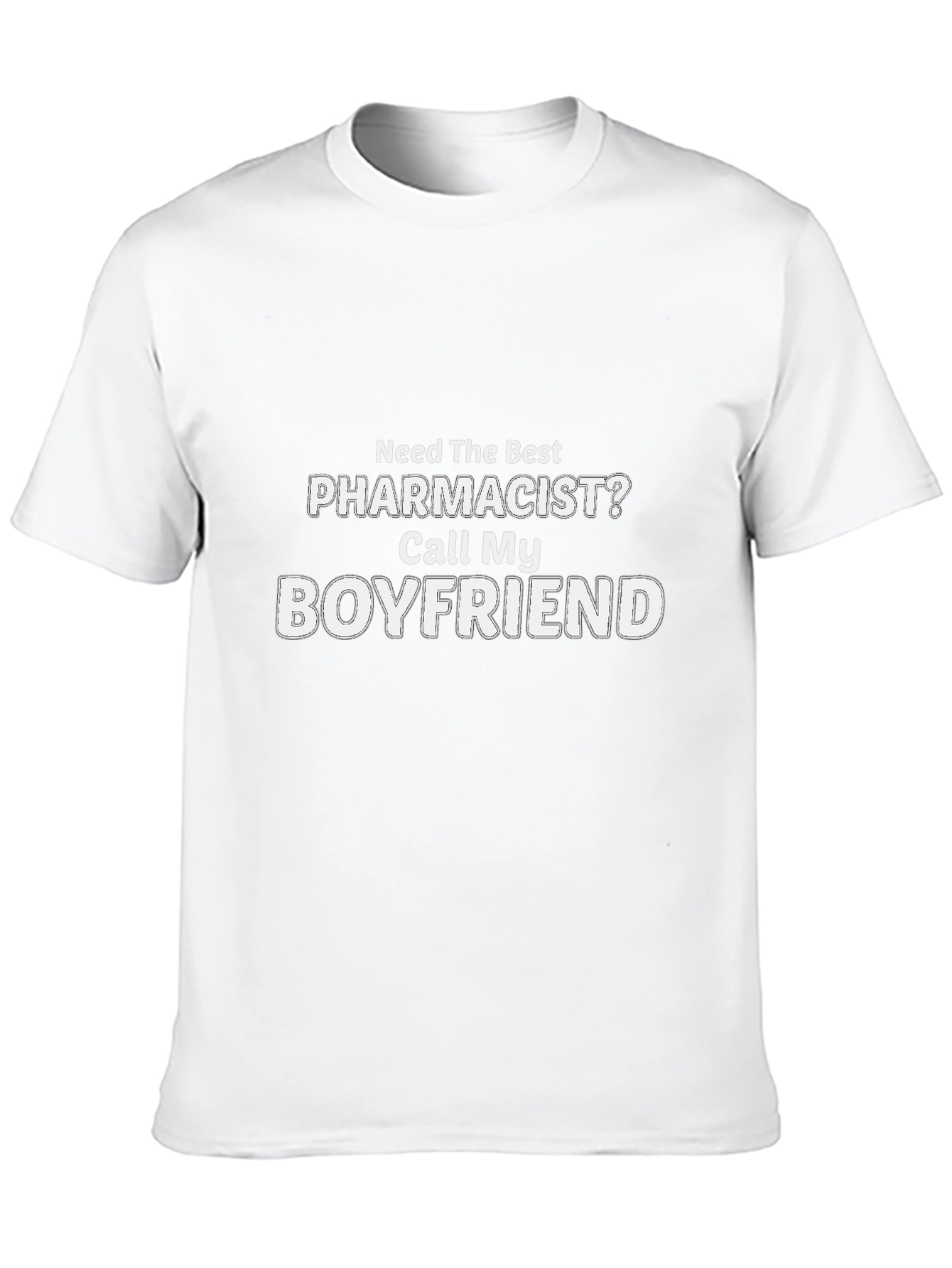 Black Pharmacist Boyfriend T-Shirt - Funny Gift for Pharmacist's Partner view 10