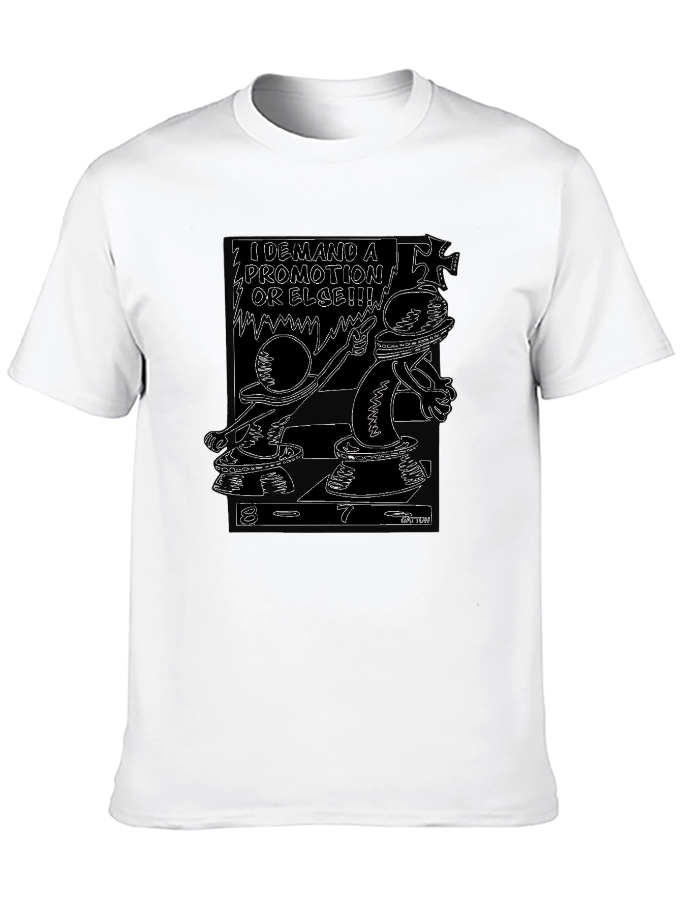 Black Demand A Promotion Black T-Shirt view 10