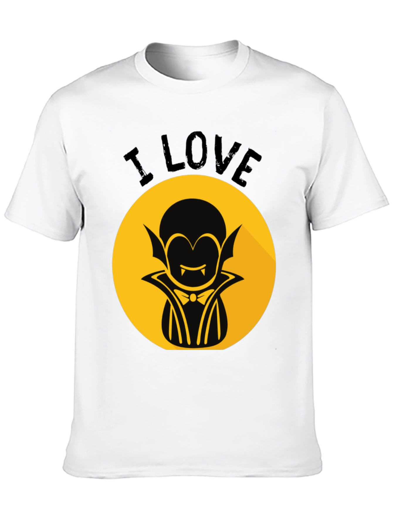 Black I Love Vampire Graphic T-Shirt - Halloween Style view 10