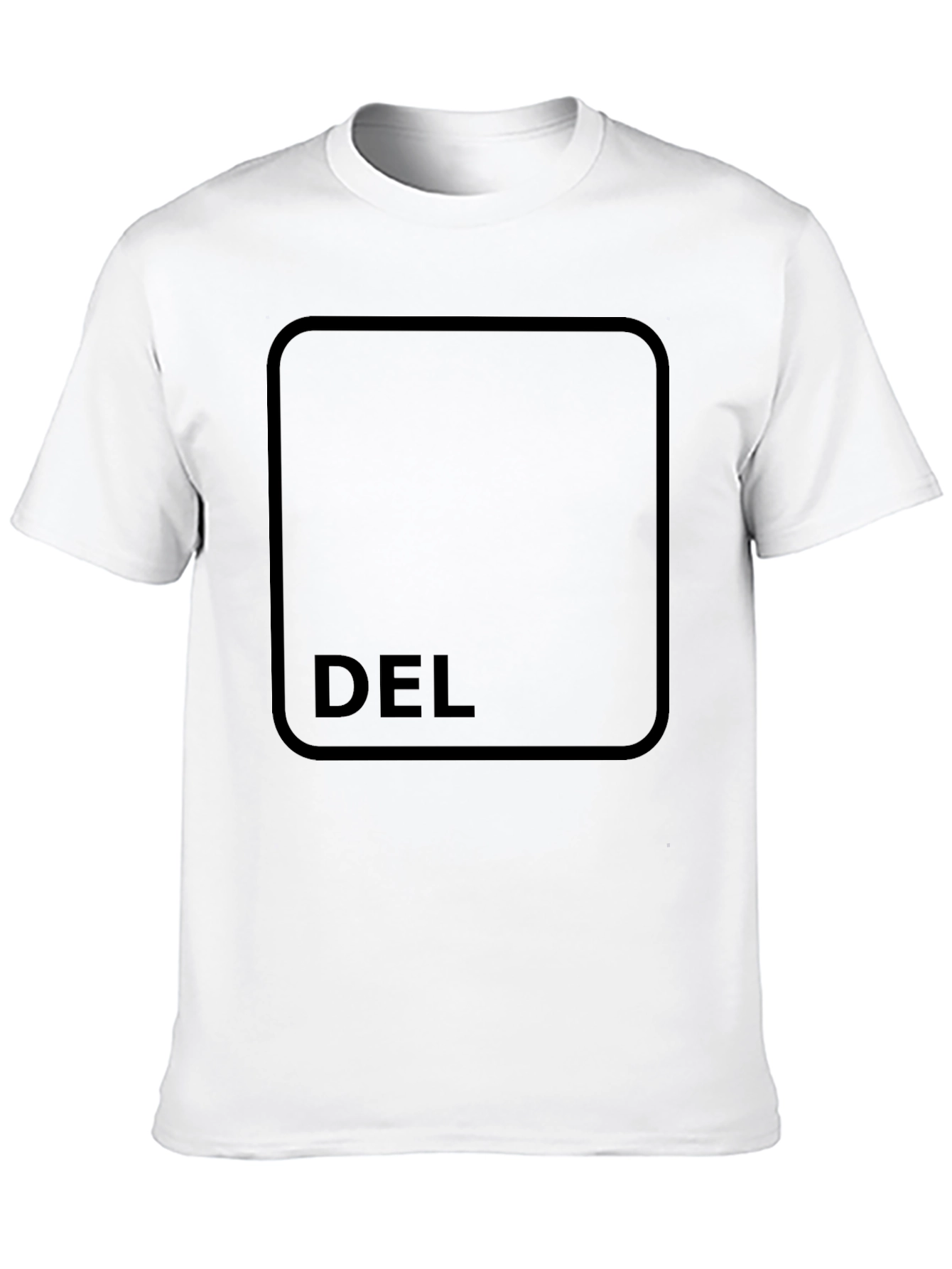 Black DEL Key Graphic Tee - Soft Black T-Shirt view 10
