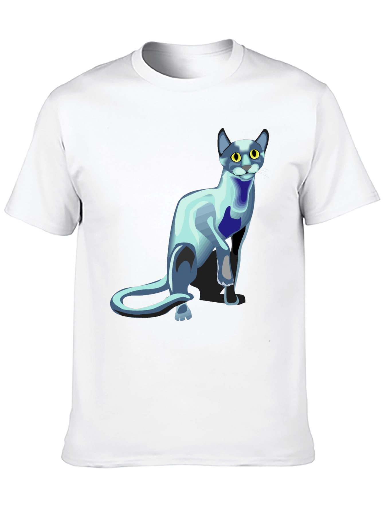 Black Cool Cat Graphic T-Shirt - Black view 10