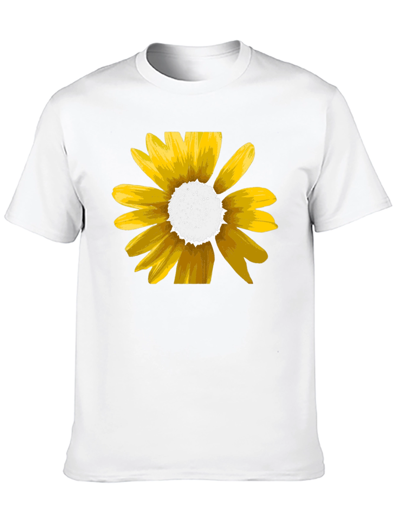 Black Sunflower Graphic Tee - Black Cotton Casual Shirt view 10