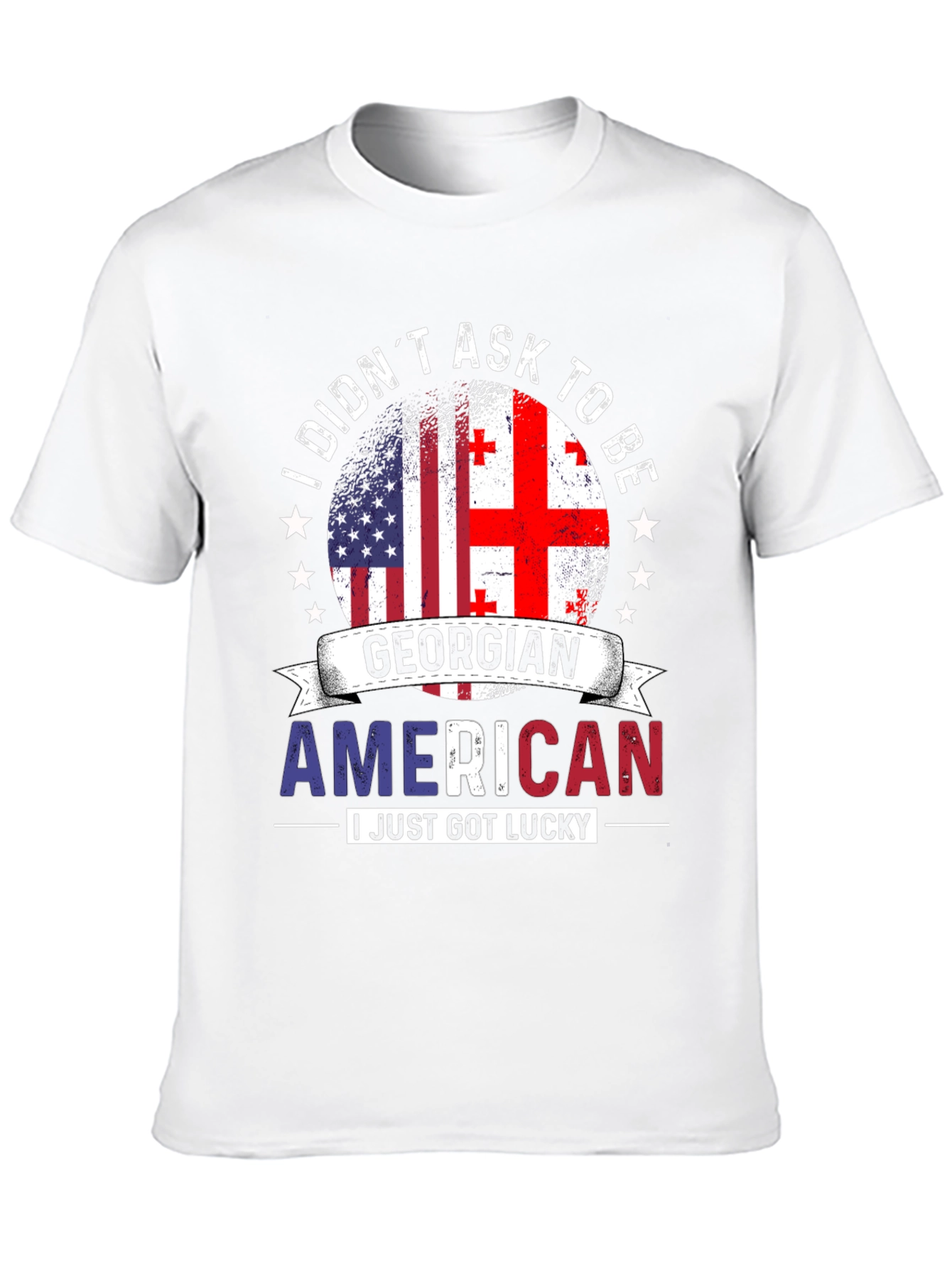 Georgian American Flag T-Shirt - 10