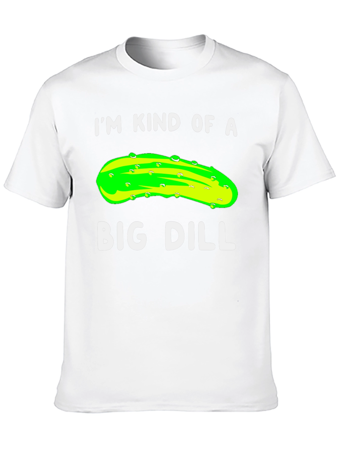 Black Big Dill T-Shirt Funny Pickle Pun Tee view 10