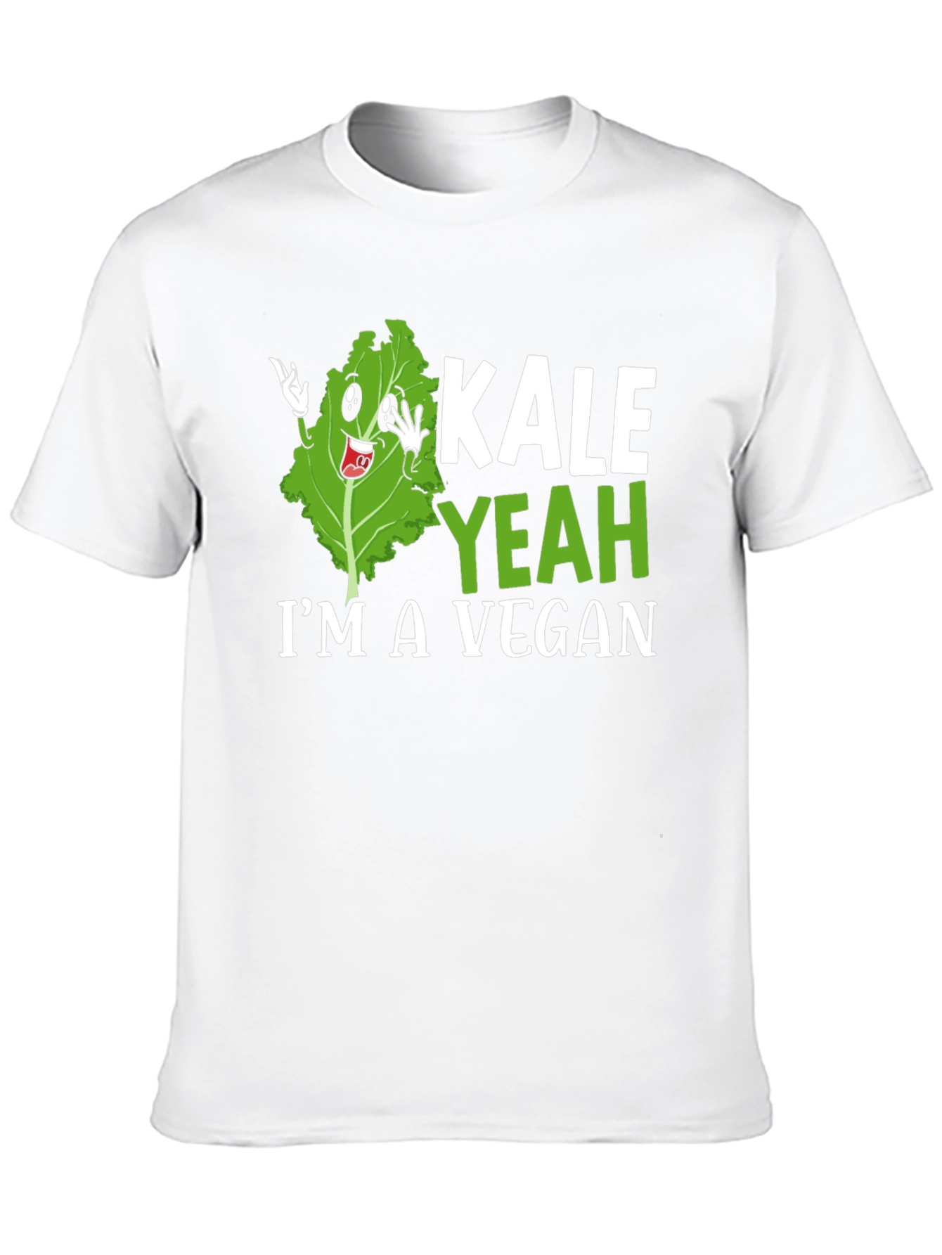 Black Kale Yeah I'm Vegan T-Shirt view 10