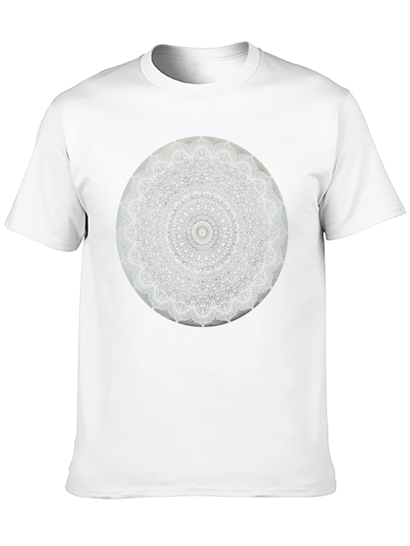 Black Black Mandala T-Shirt - Intricate Pattern Tee view 10