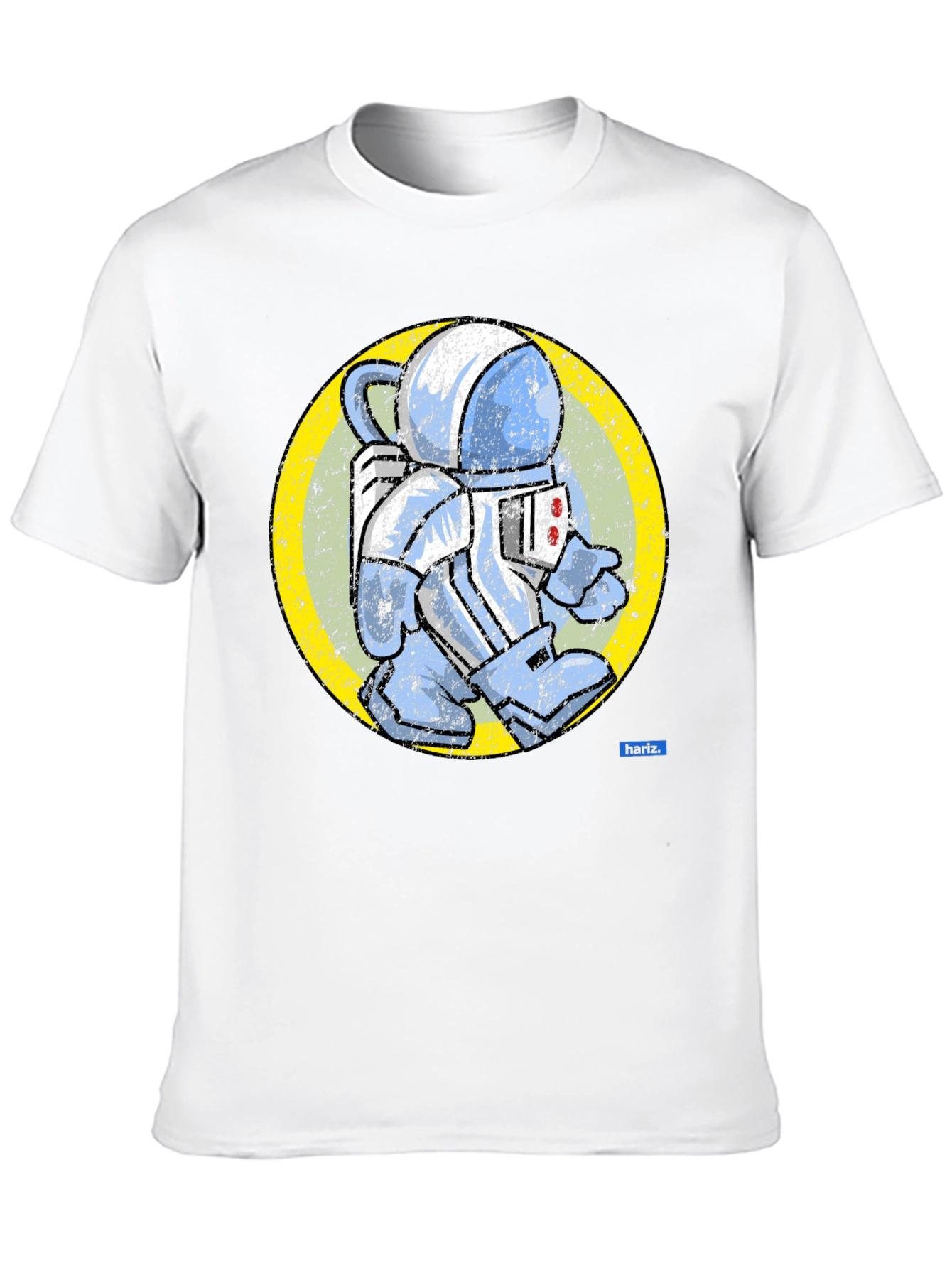 Black Retro Spaceman Graphic Tee - Vintage Astronaut T-Shirt view 10