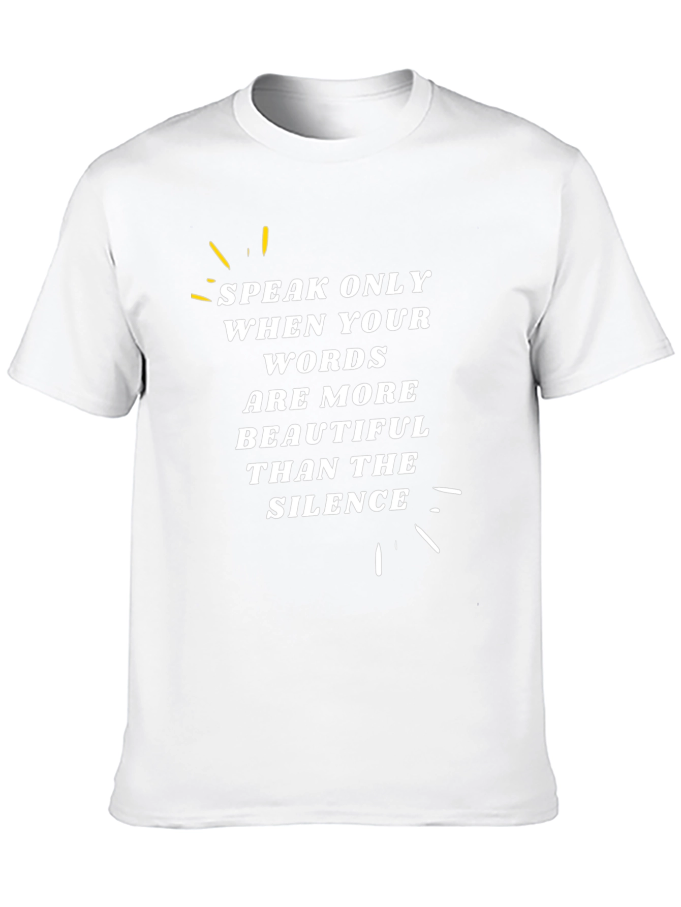 Black Speak Only When Your Words T-Shirt view 10