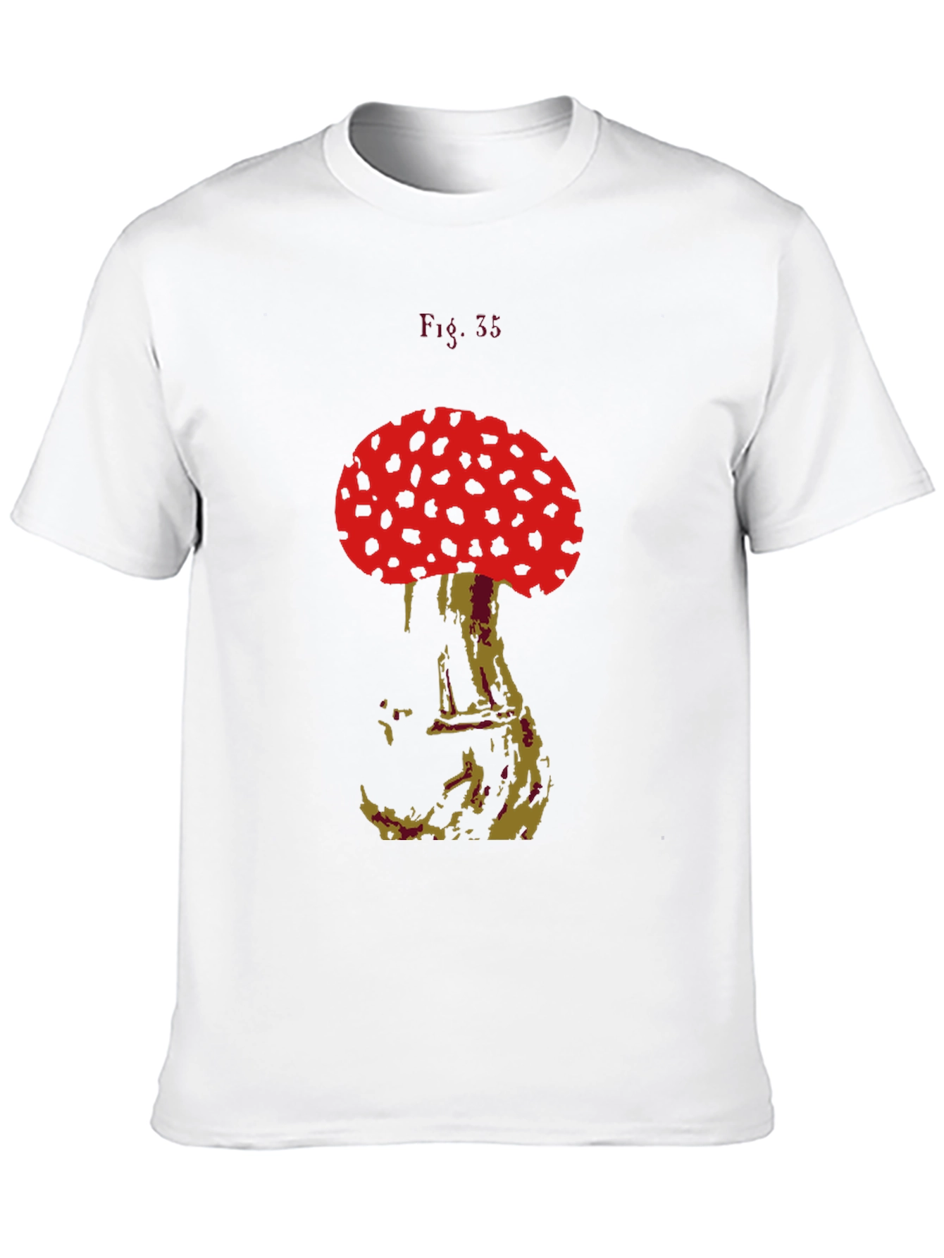 Black Mushroom Graphic Tee - Unique Design view 10