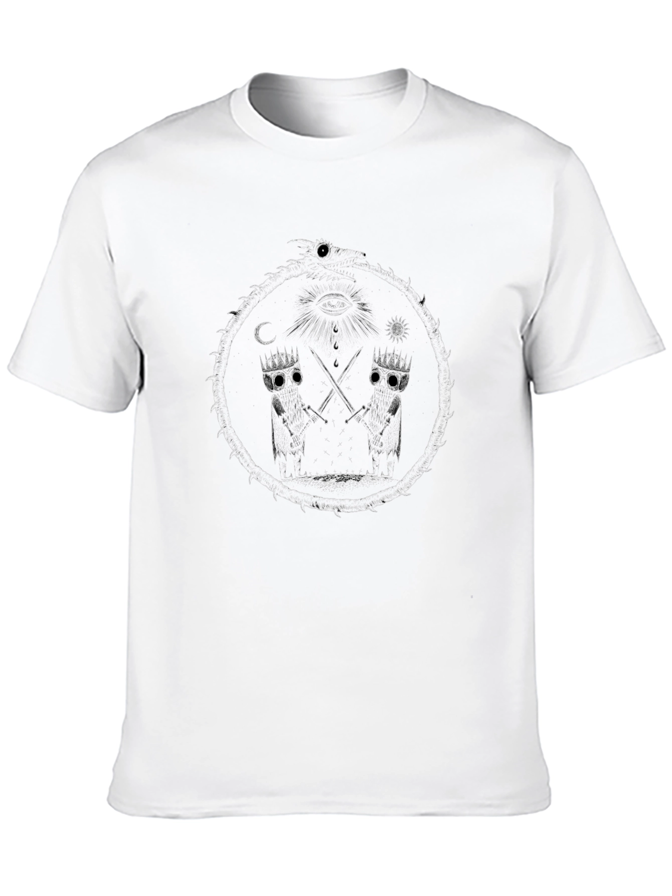 Black Esoteric Kings Graphic Tee - Black view 10