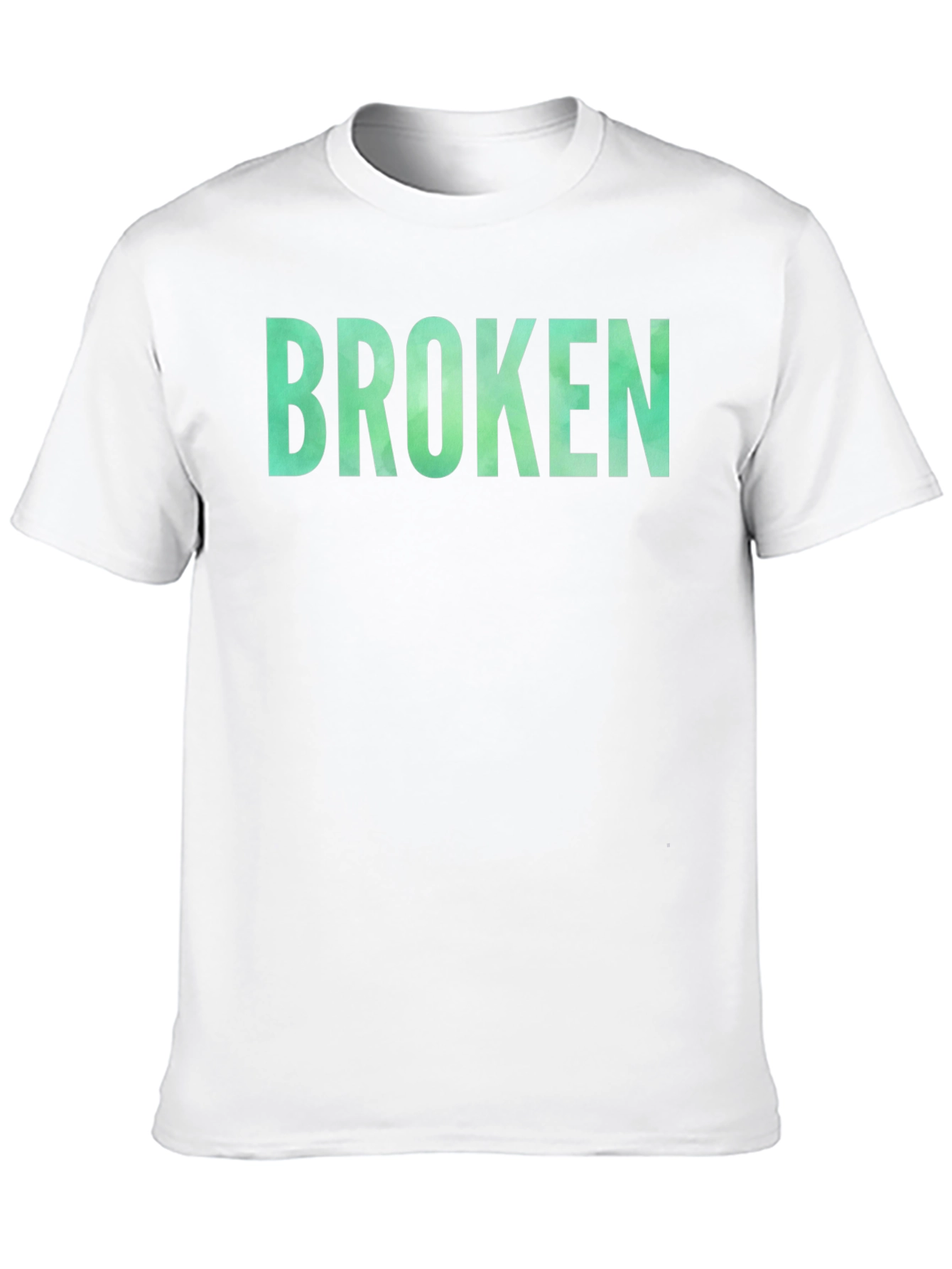 Black "Broken" Graphic Tee - Casual Black T-Shirt view 10