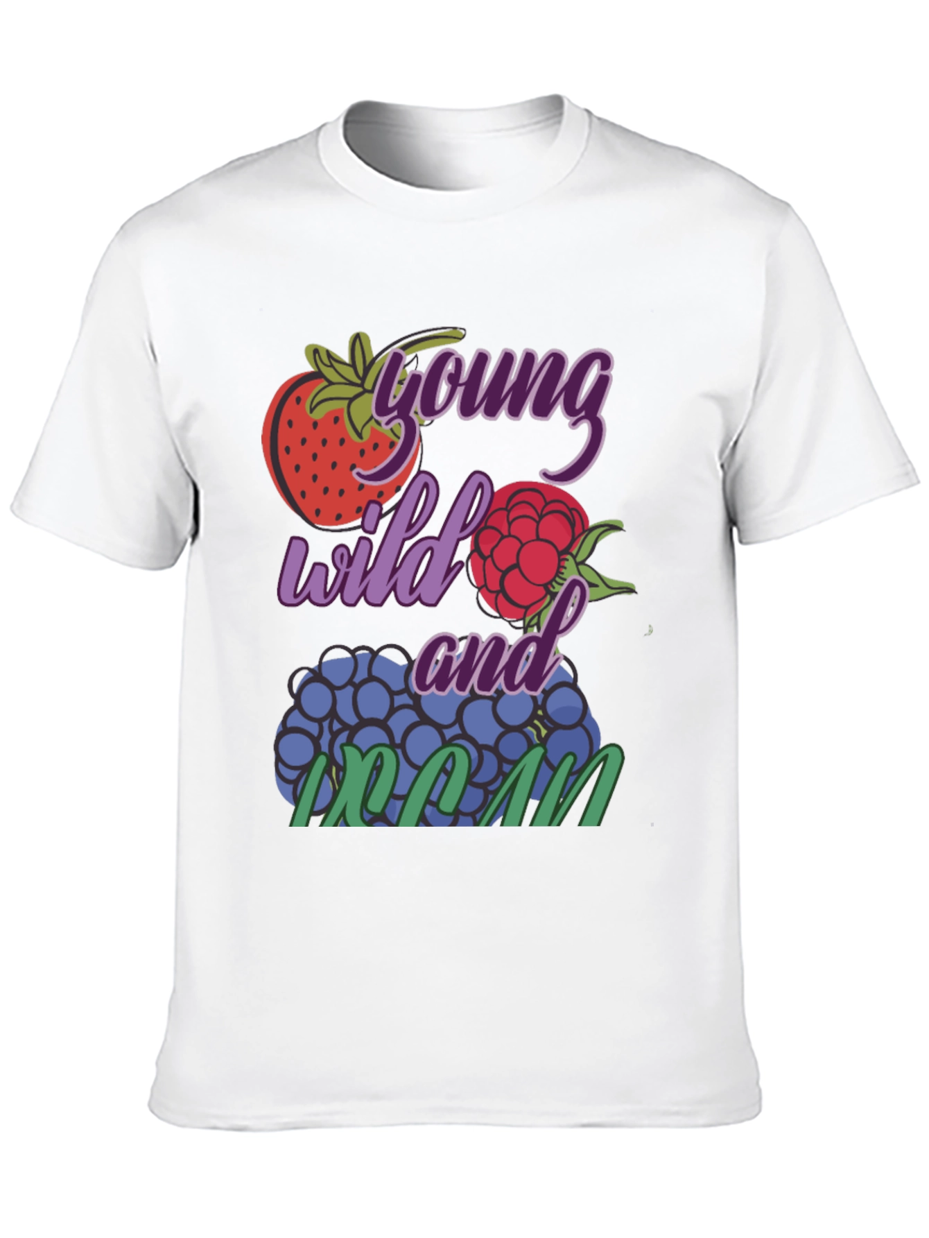 Black Young Wild And Cran T-Shirt view 10