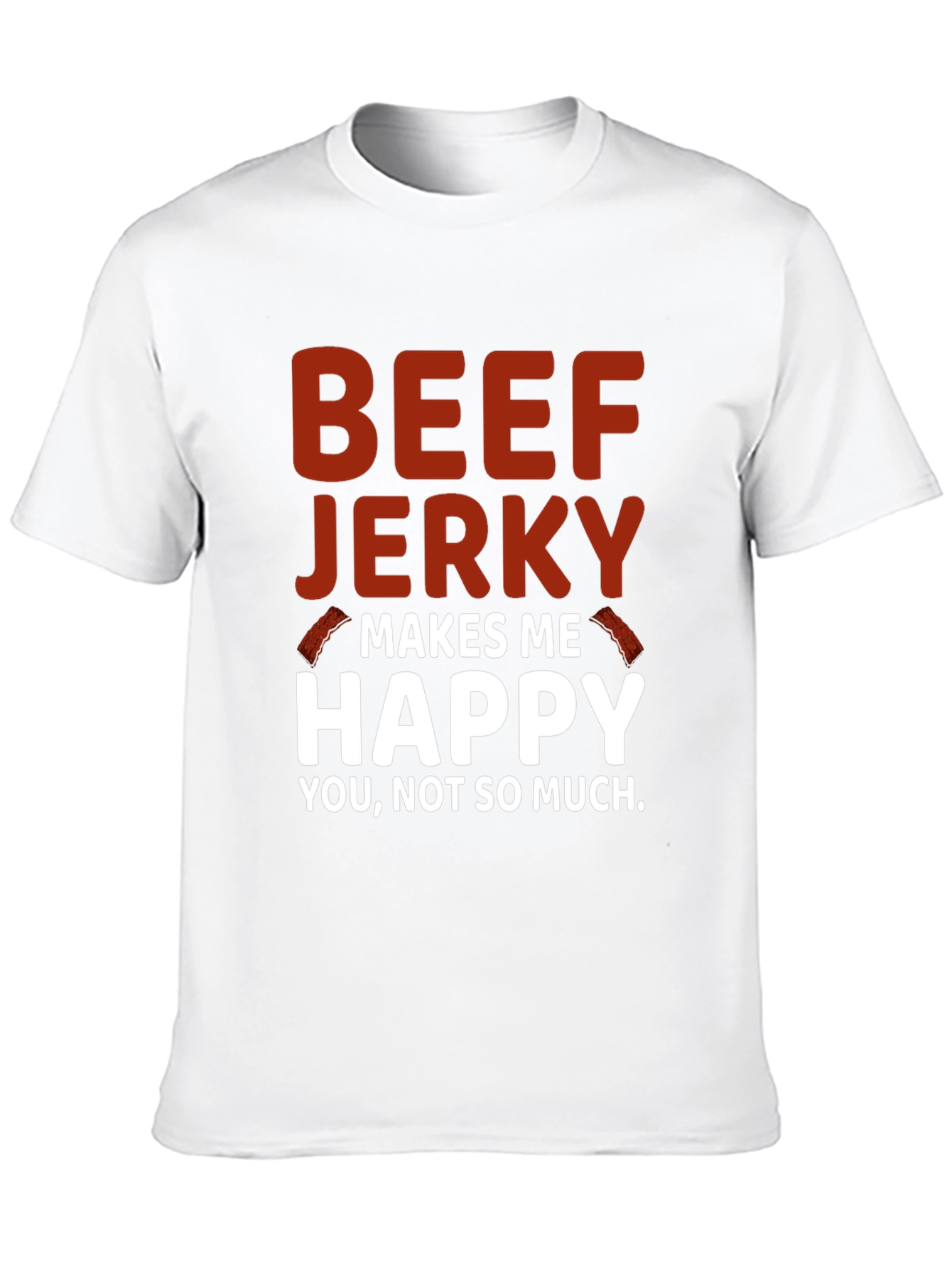 Black Beef Jerky Makes Me Happy Graphic Tee view 10