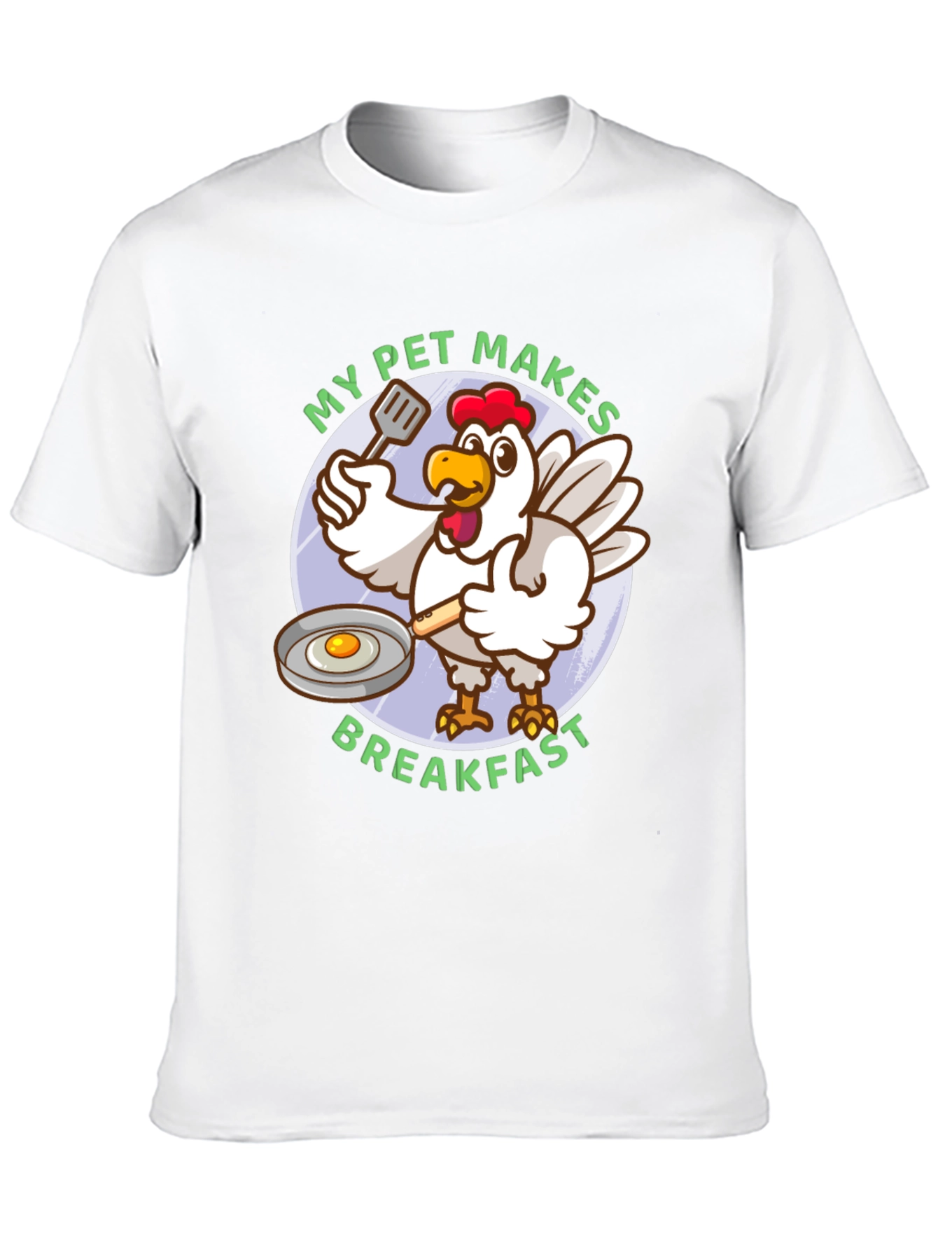 Black My Pet Makes Breakfast T-Shirt view 10