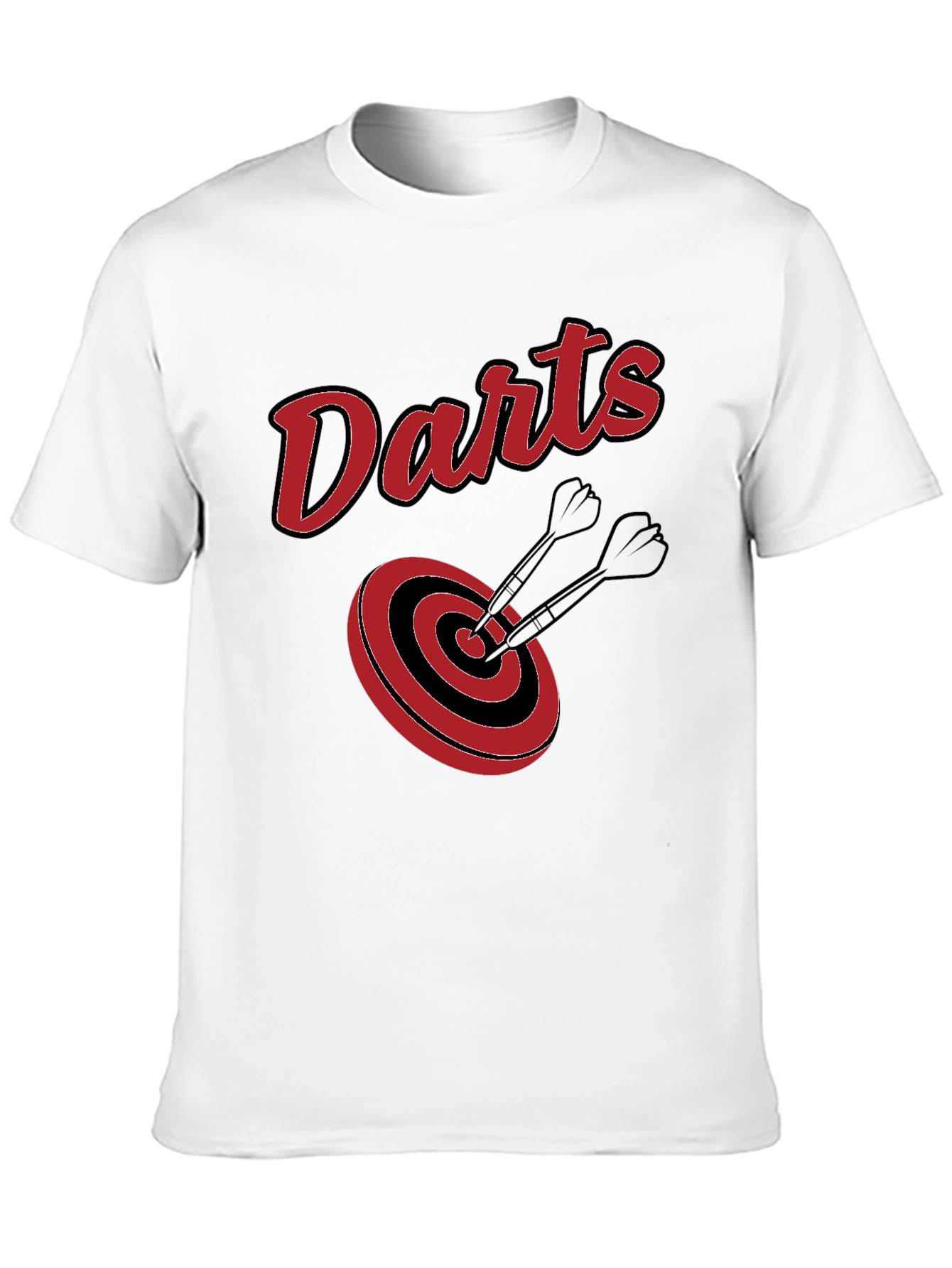 Black Darts Target Graphic Tee - Black Cotton T-Shirt view 10