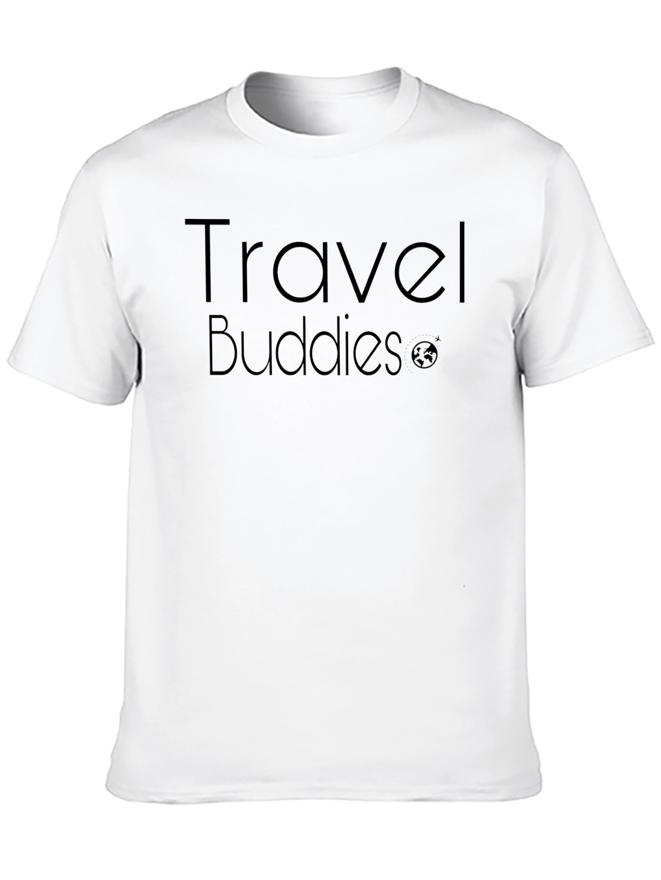 Black Travel Buddies Black T-Shirt view 10