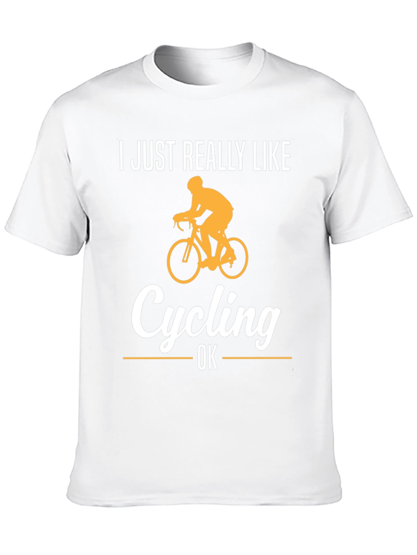 Black Cycling Fan T-Shirt - 'I Just Really Like Cycling' view 10