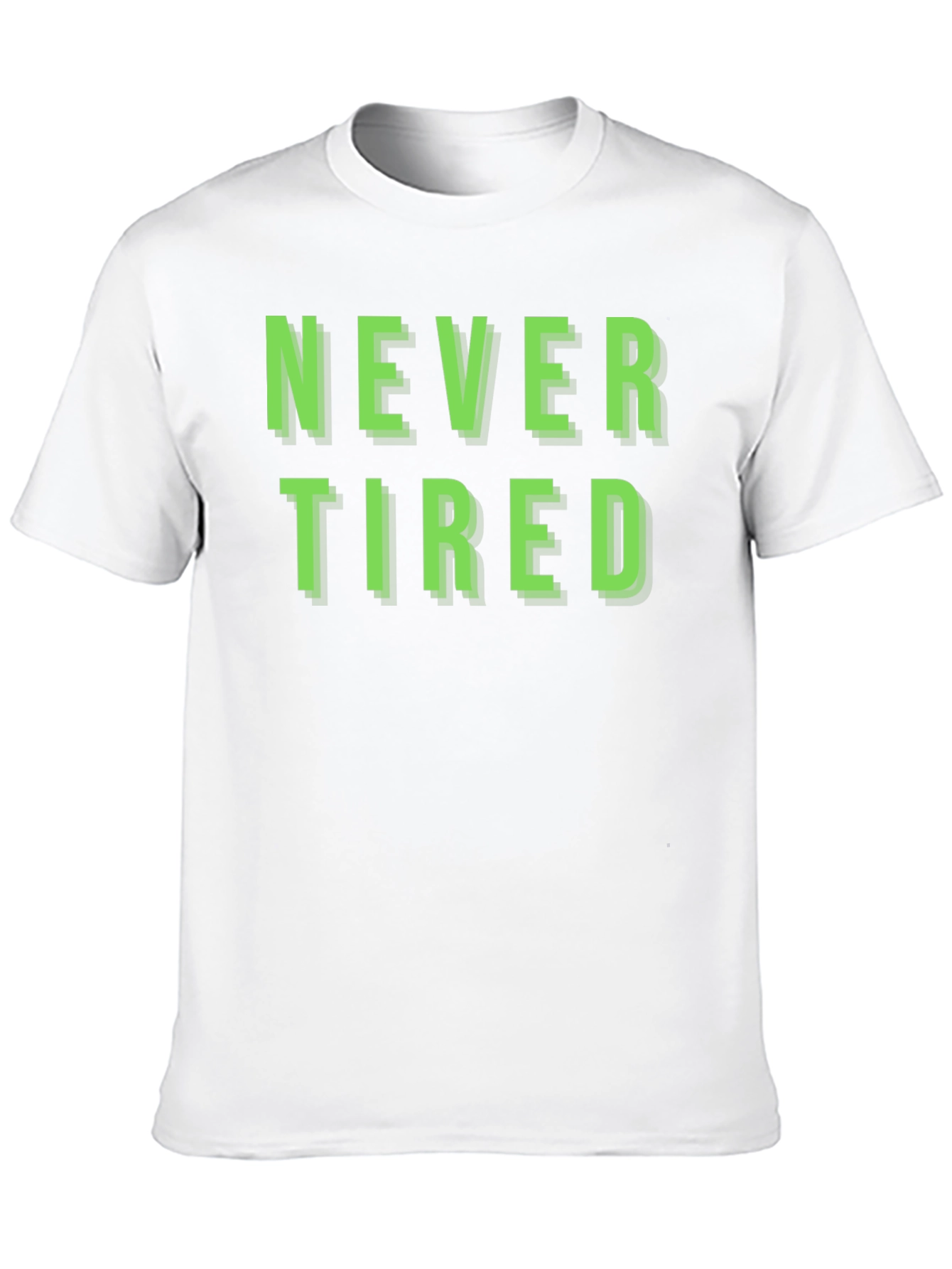 Black Never Tired Graphic T-Shirt - Black view 10